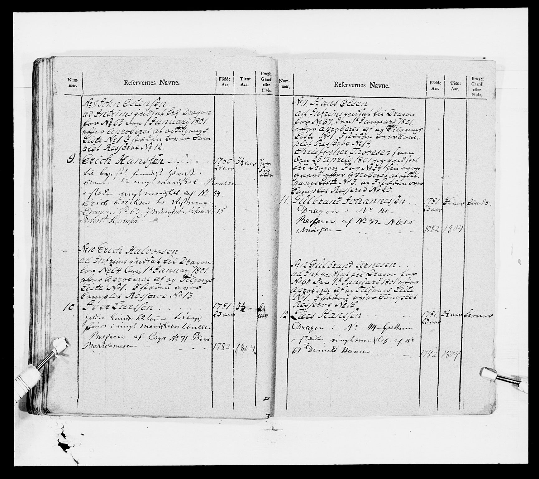 Generalitets- og kommissariatskollegiet, Det kongelige norske kommissariatskollegium, AV/RA-EA-5420/E/Eh/L0007: Akershusiske dragonregiment, 1800-1804, p. 491