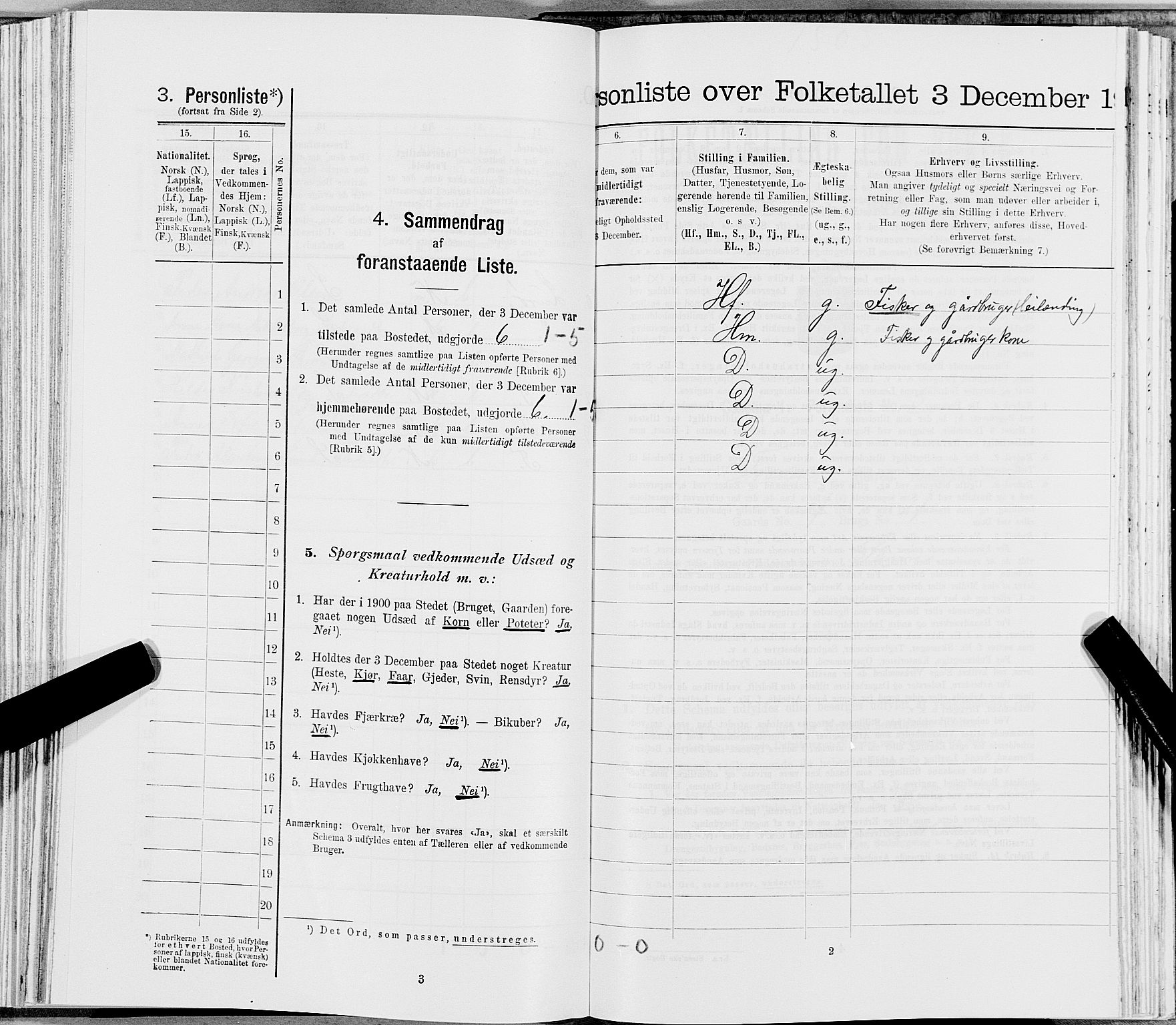 SAT, 1900 census for Træna, 1900, p. 180