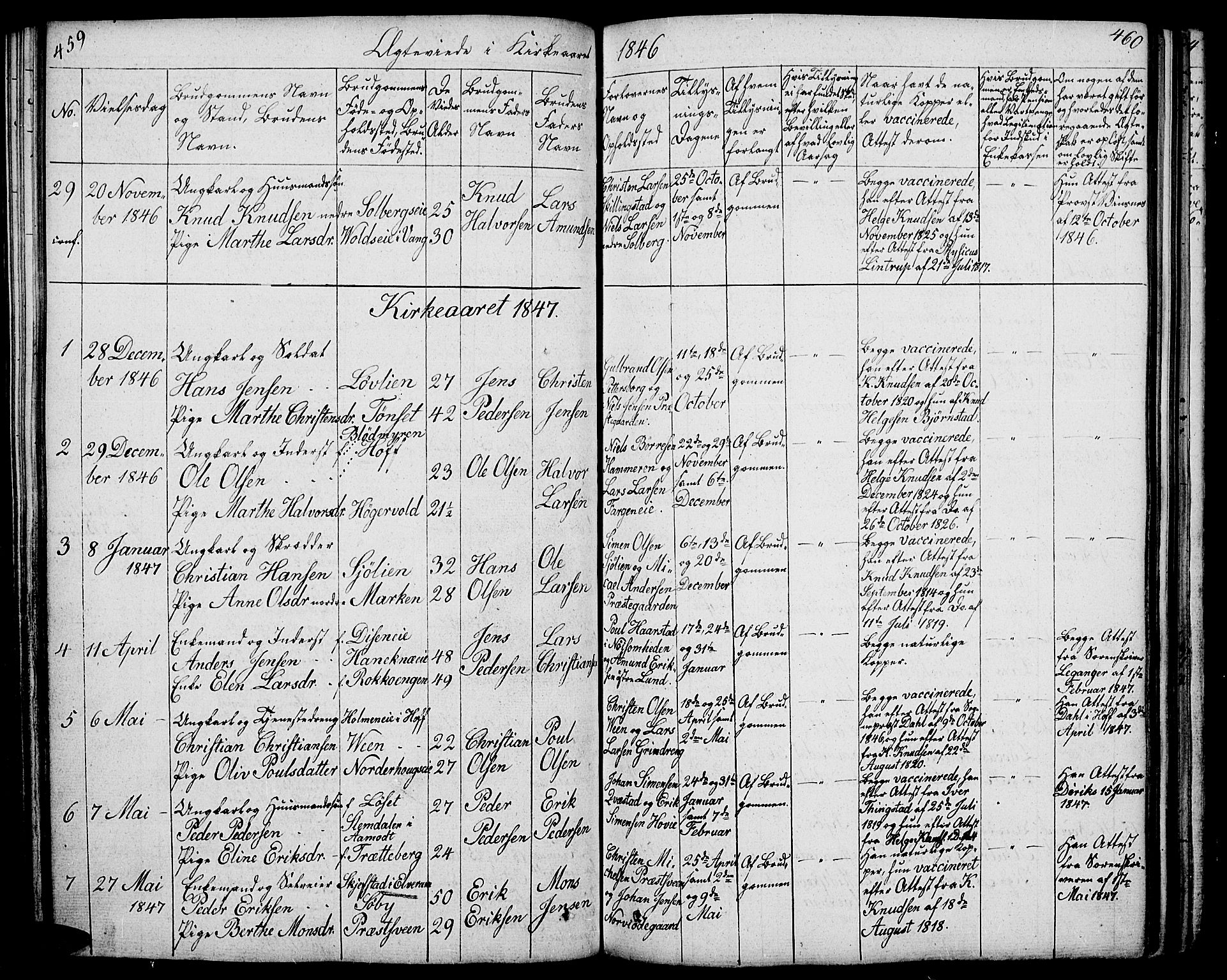 Løten prestekontor, AV/SAH-PREST-022/L/La/L0002: Parish register (copy) no. 2, 1832-1850, p. 459-460