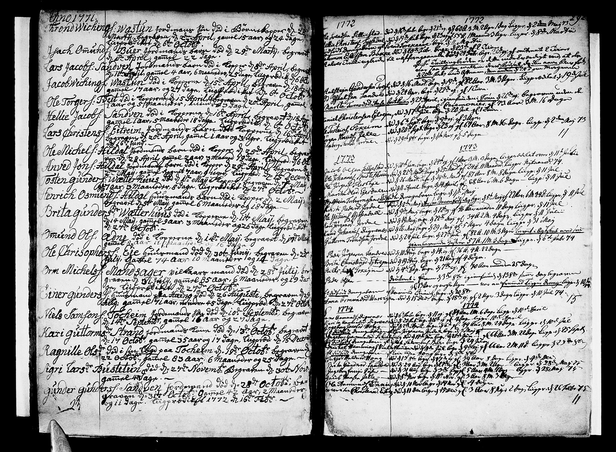 Ullensvang sokneprestembete, SAB/A-78701/H/Haa: Parish register (official) no. A 6 /3, 1758-1788, p. 292