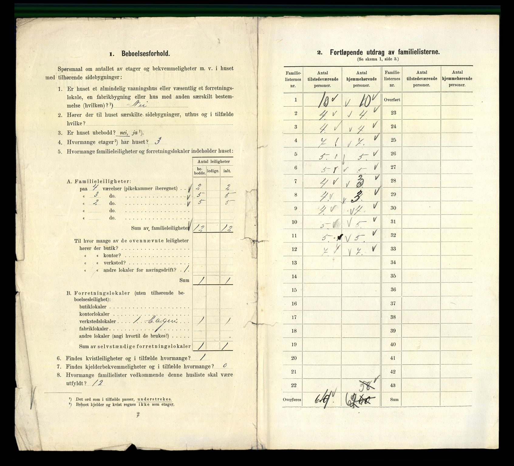 RA, 1910 census for Kristiania, 1910, p. 30694