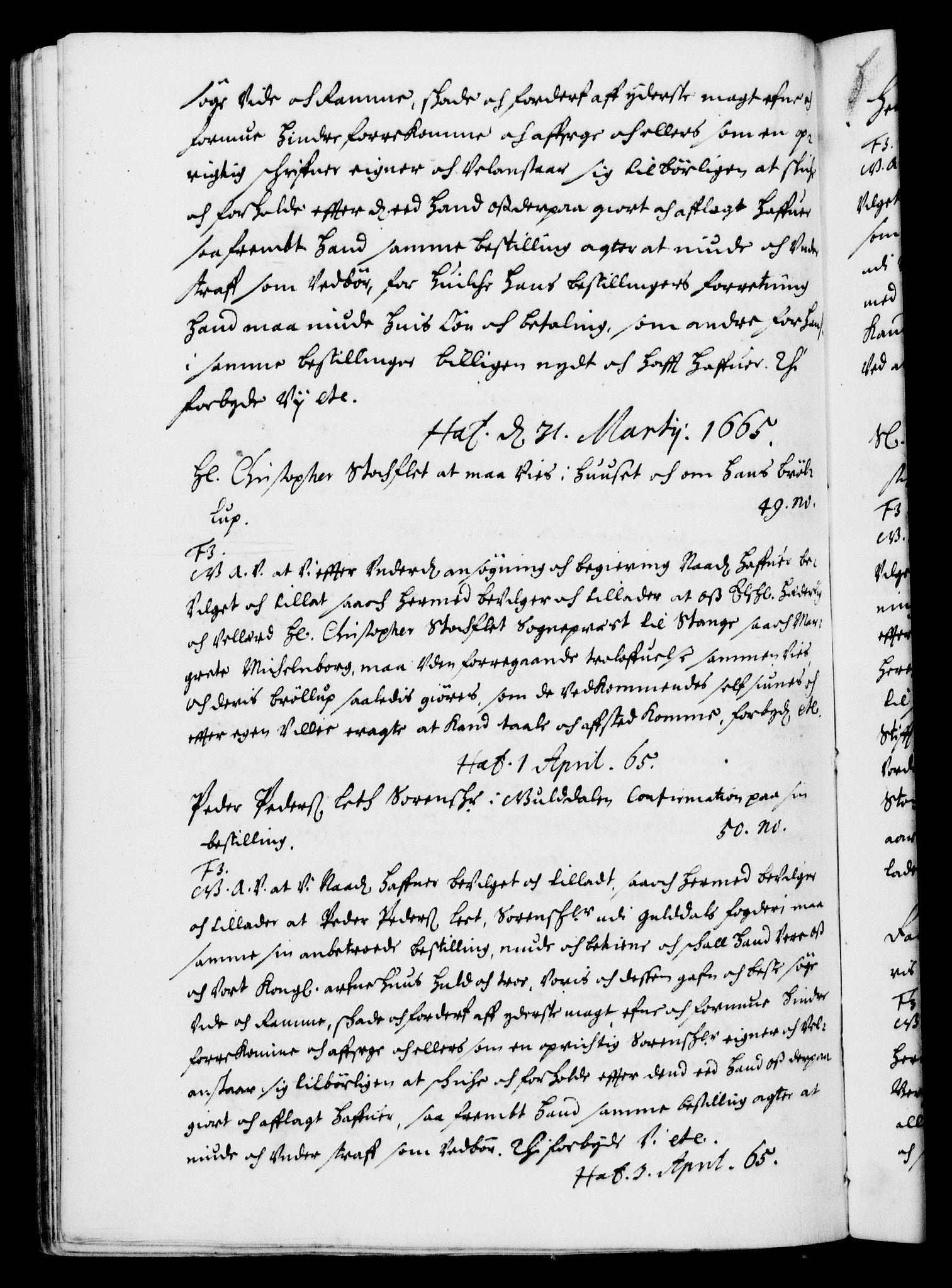 Danske Kanselli 1572-1799, RA/EA-3023/F/Fc/Fca/Fcaa/L0010: Norske registre (mikrofilm), 1660-1670, p. 533b