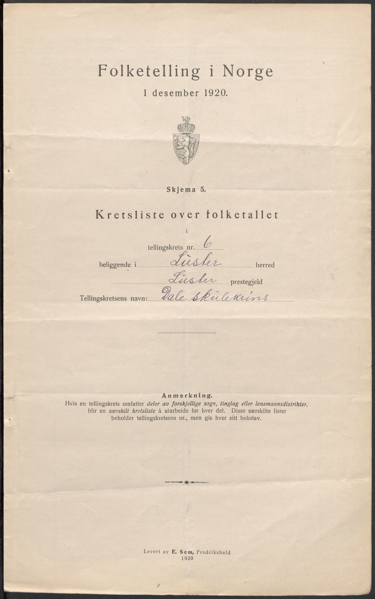 SAB, 1920 census for Luster, 1920, p. 24