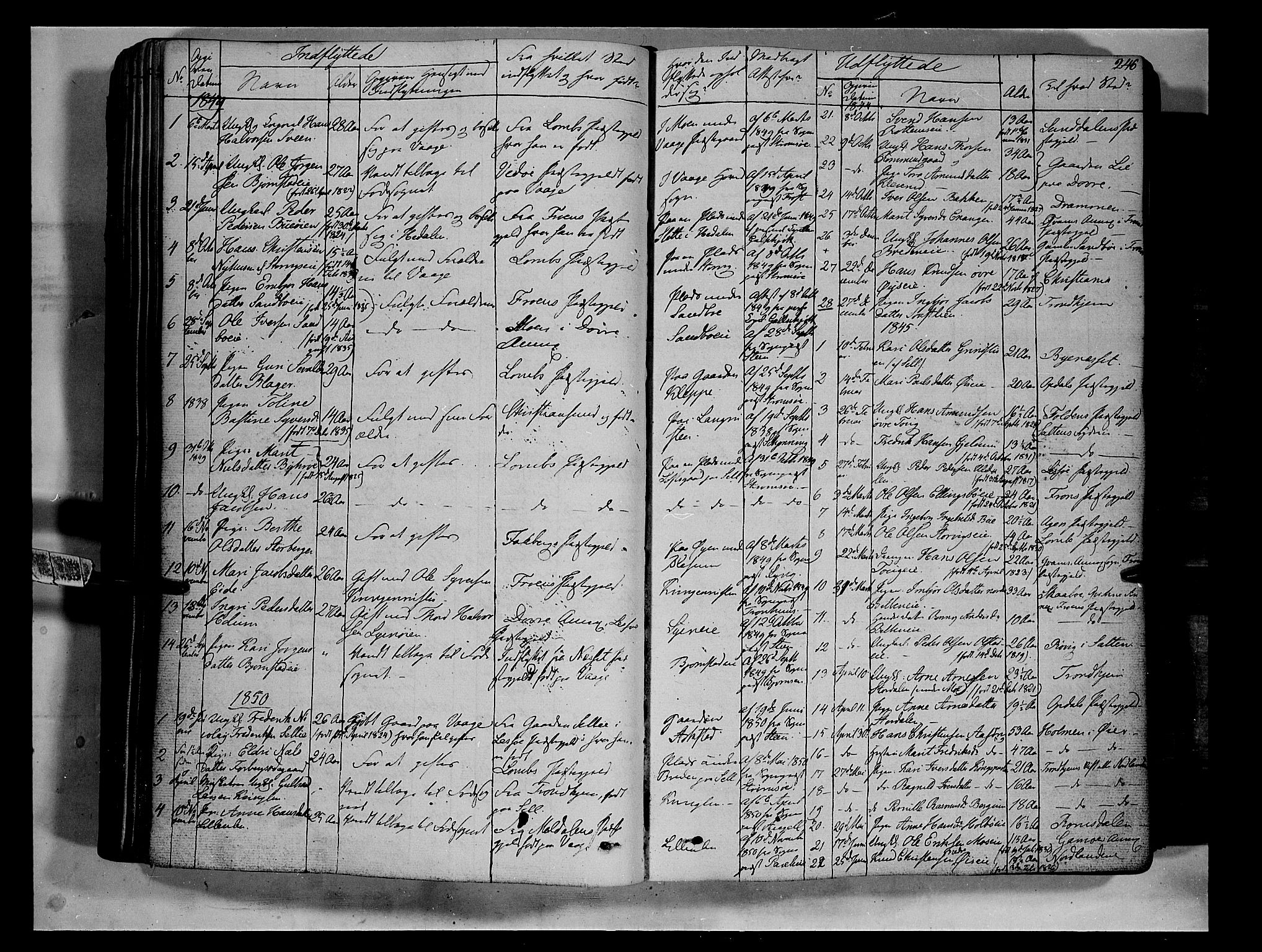 Vågå prestekontor, SAH/PREST-076/H/Ha/Haa/L0005: Parish register (official) no. 5 /1, 1842-1856, p. 246