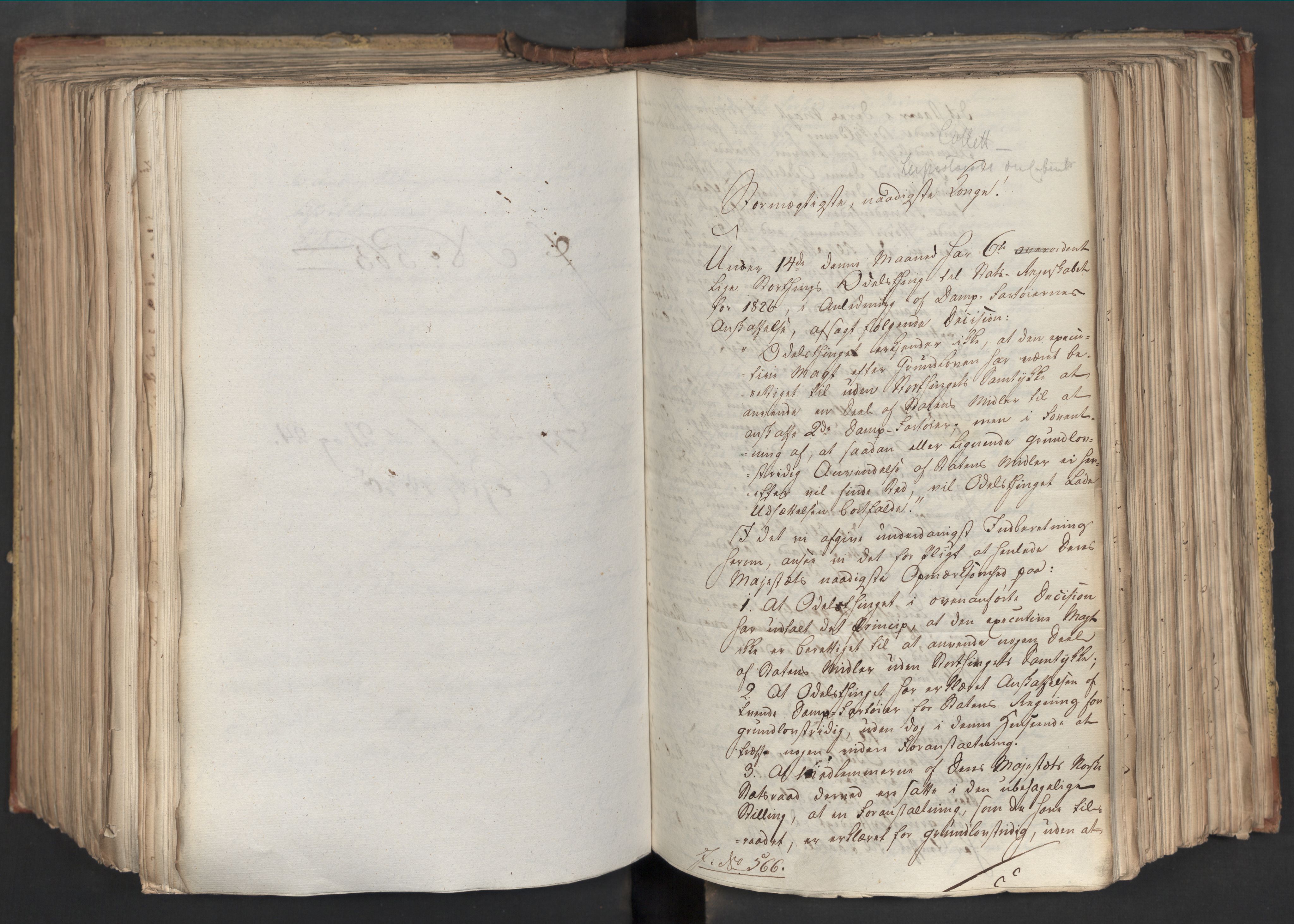 Statsrådsavdelingen i Stockholm, AV/RA-S-1003/D/Da/L0067: Regjeringsinnstillinger nr. 450-659, 1830, p. 413
