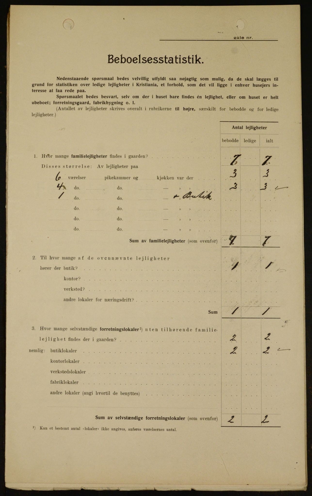 OBA, Municipal Census 1909 for Kristiania, 1909, p. 96168