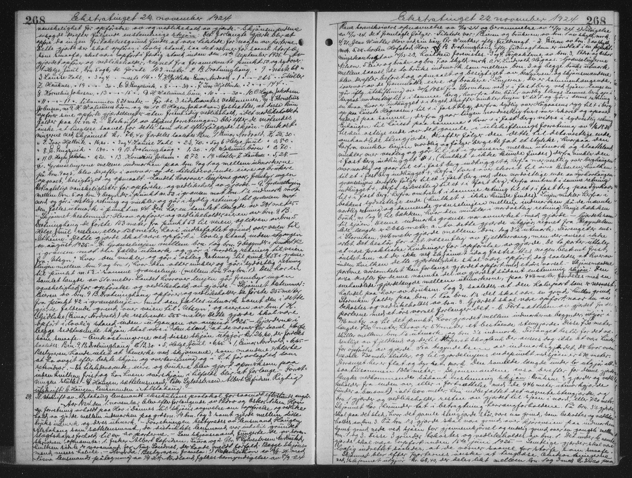 Rana sorenskriveri , AV/SAT-A-1108/1/2/2C/L0018: Mortgage book no. 18, 1923-1928, p. 268, Deed date: 22.11.1924