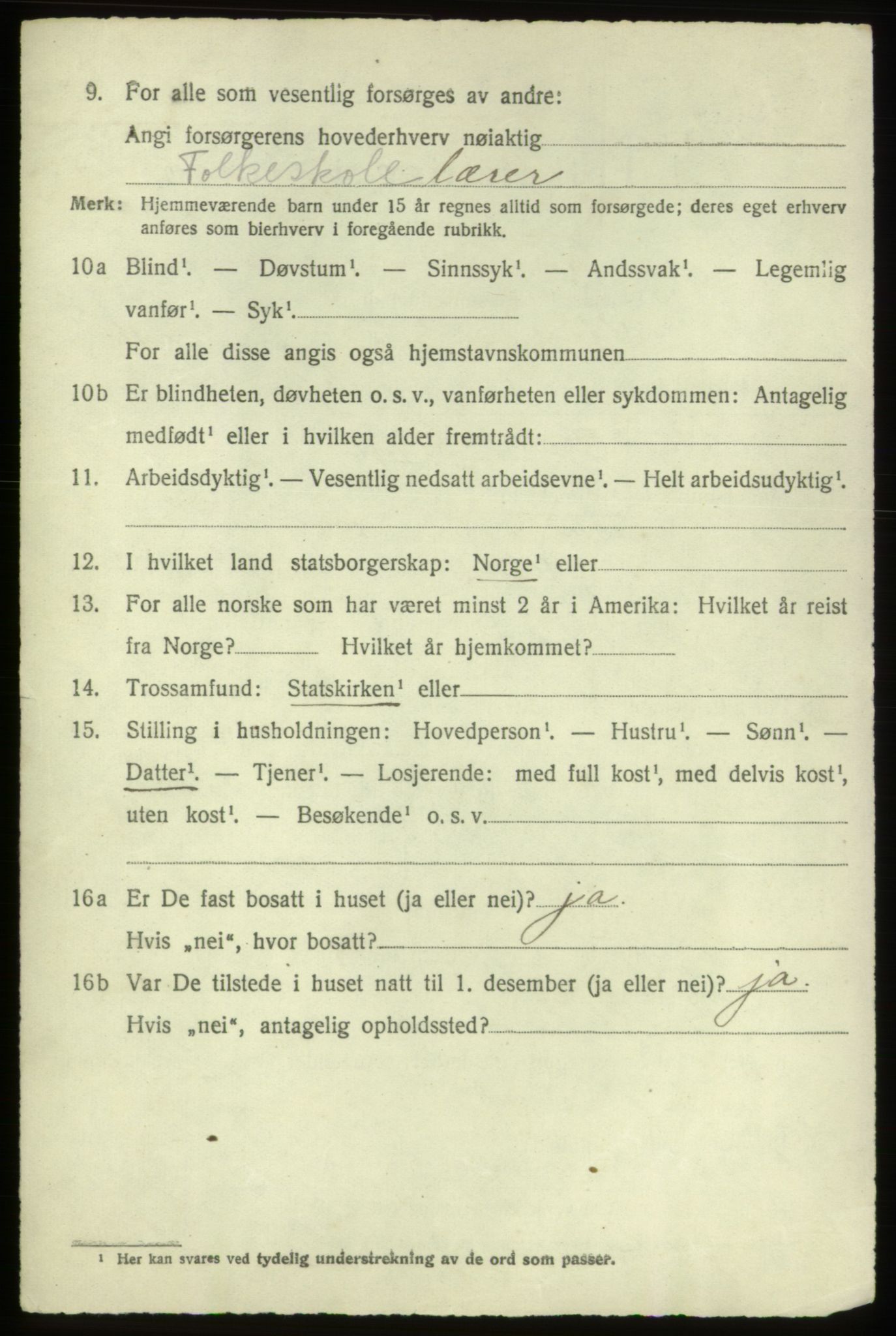 SAB, 1920 census for Stord, 1920, p. 8688