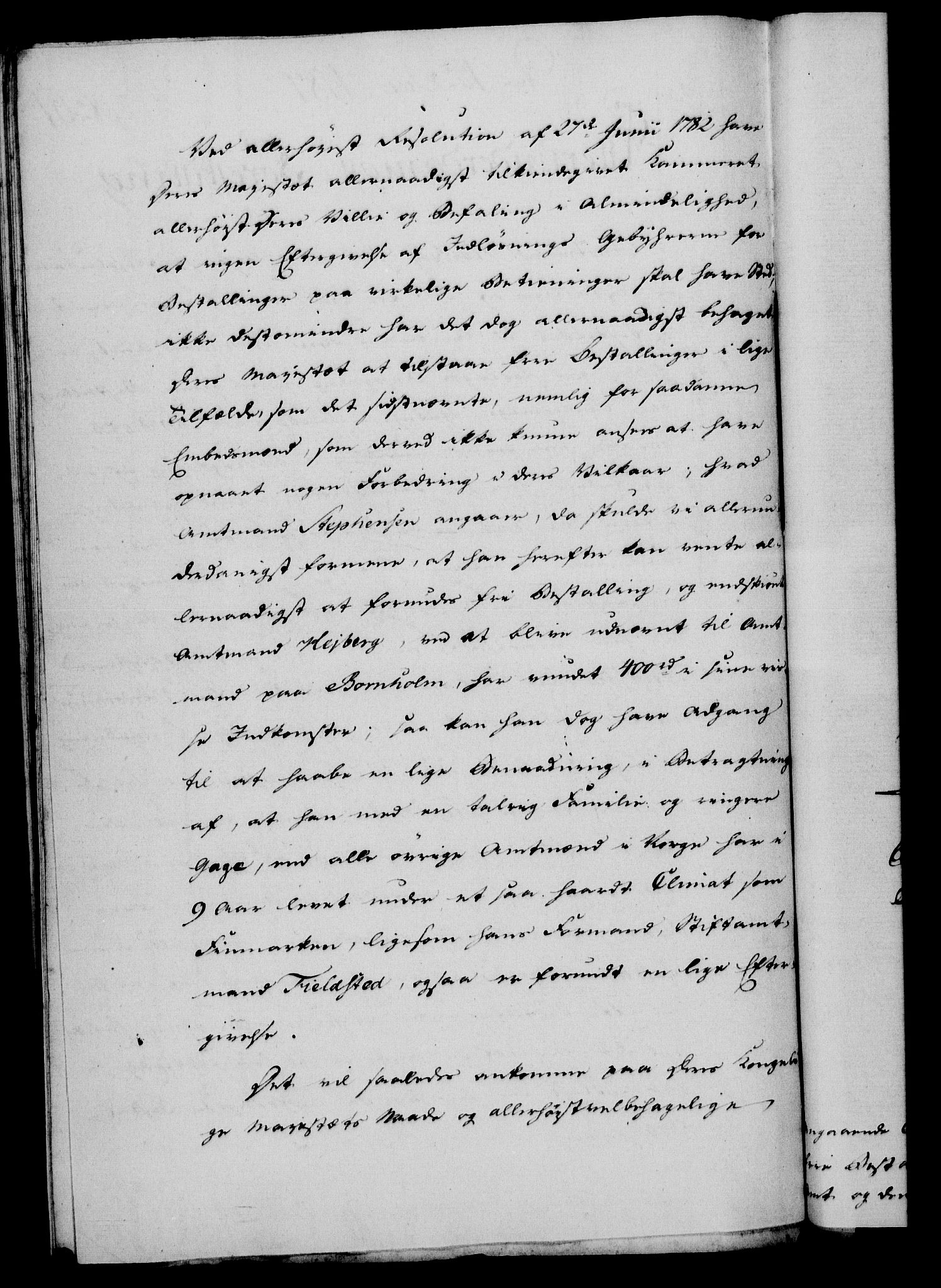 Rentekammeret, Kammerkanselliet, RA/EA-3111/G/Gf/Gfa/L0069: Norsk relasjons- og resolusjonsprotokoll (merket RK 52.69), 1787, p. 457