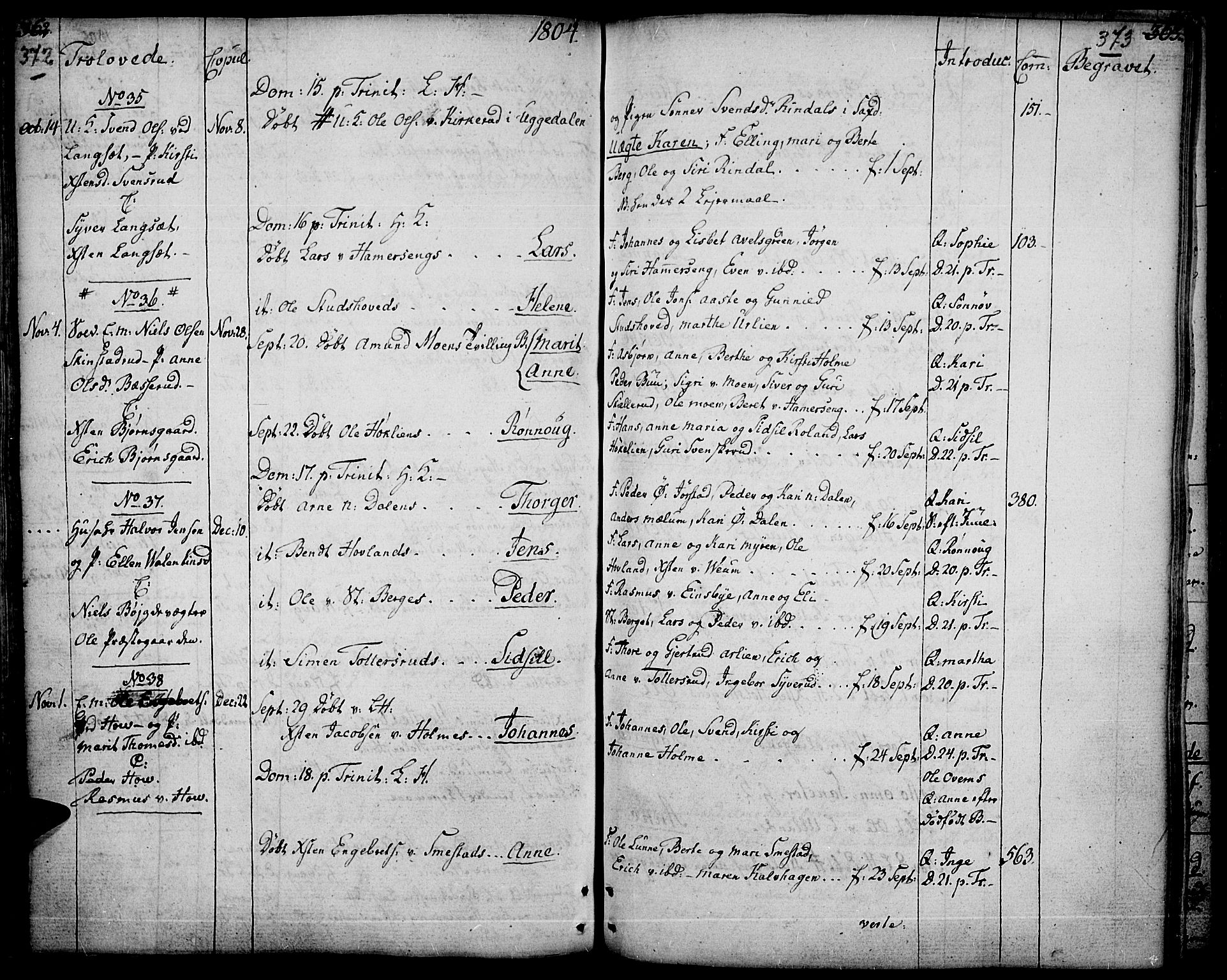 Fåberg prestekontor, AV/SAH-PREST-086/H/Ha/Haa/L0002: Parish register (official) no. 2, 1775-1818, p. 372-373