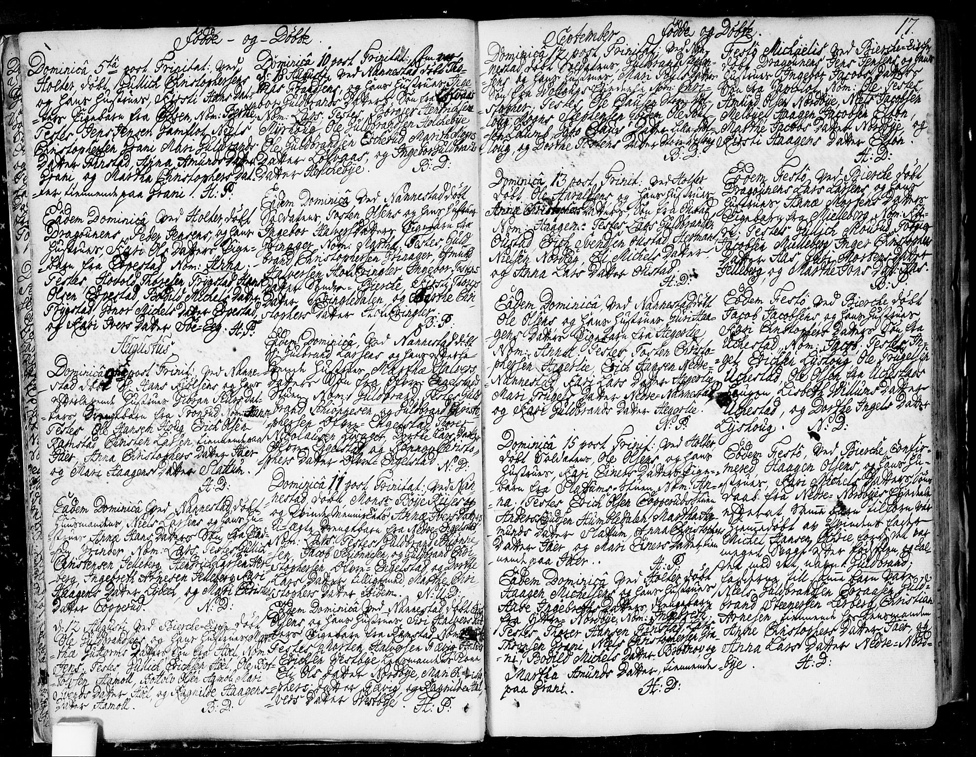 Nannestad prestekontor Kirkebøker, SAO/A-10414a/F/Fa/L0006: Parish register (official) no. I 6, 1739-1754, p. 17