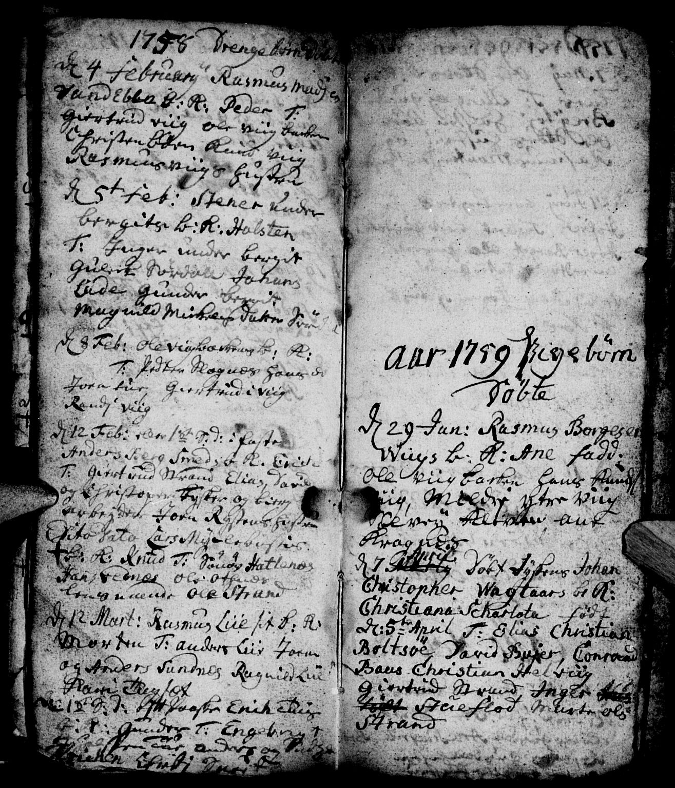 Ministerialprotokoller, klokkerbøker og fødselsregistre - Møre og Romsdal, SAT/A-1454/501/L0001: Parish register (official) no. 501A01, 1742-1760