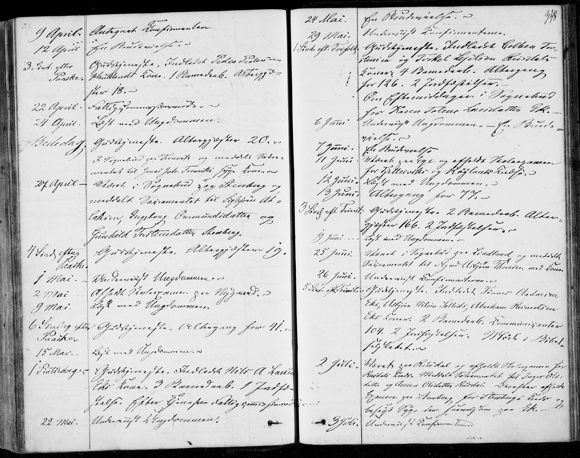 Lund sokneprestkontor, AV/SAST-A-101809/S06/L0009: Parish register (official) no. A 8, 1853-1877, p. 348