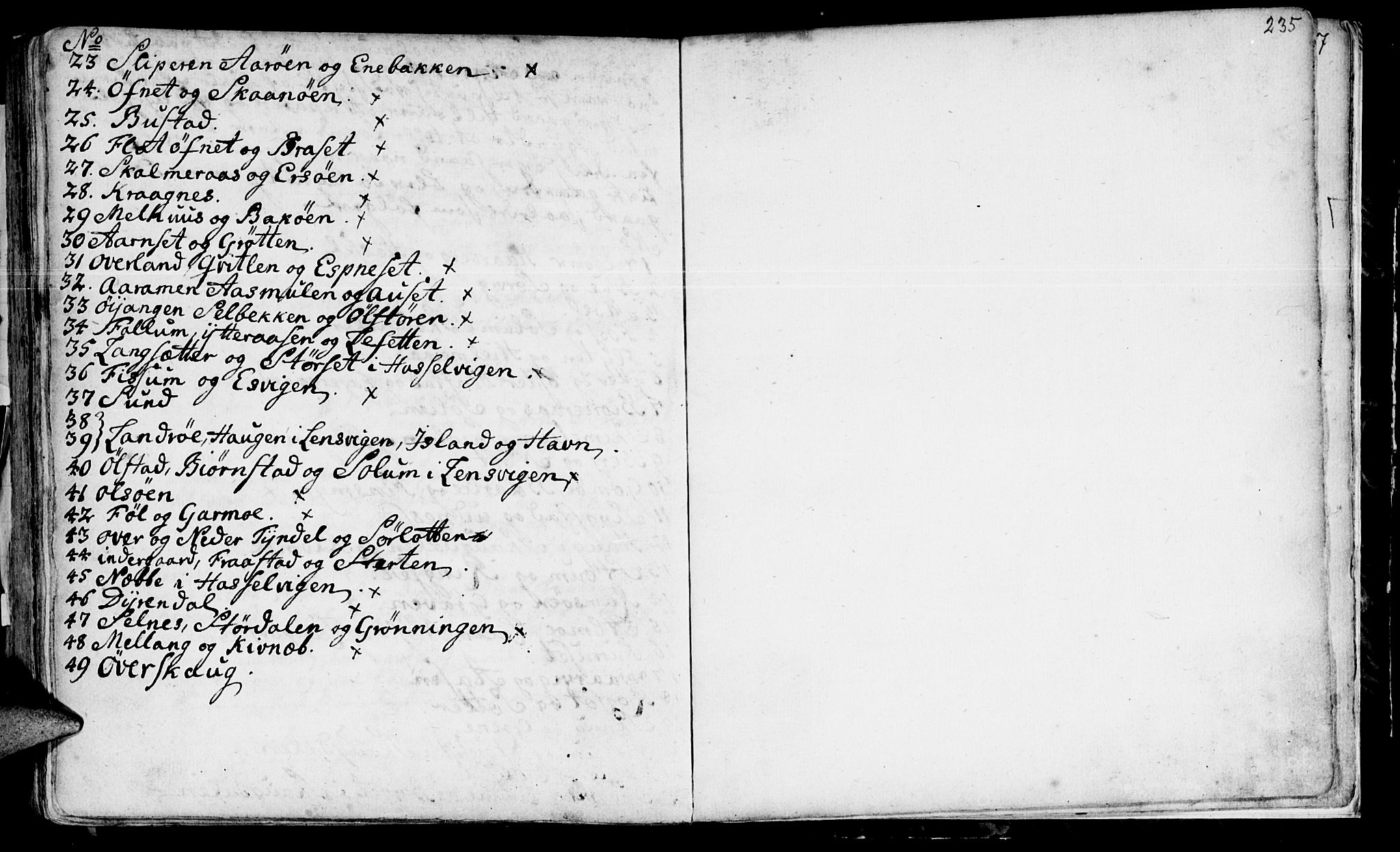 Ministerialprotokoller, klokkerbøker og fødselsregistre - Sør-Trøndelag, SAT/A-1456/646/L0604: Parish register (official) no. 646A02, 1735-1750, p. 234-235