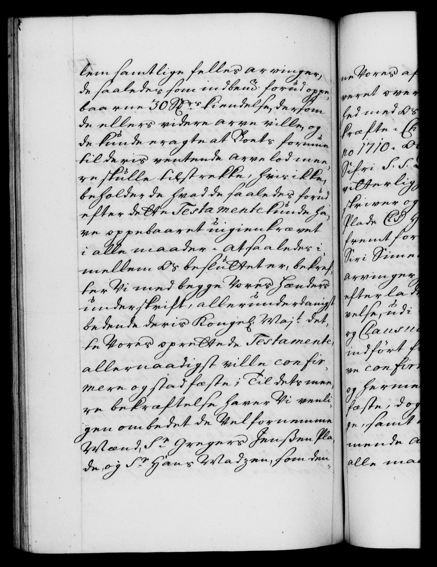 Danske Kanselli 1572-1799, AV/RA-EA-3023/F/Fc/Fca/Fcaa/L0020: Norske registre, 1708-1711, p. 426b