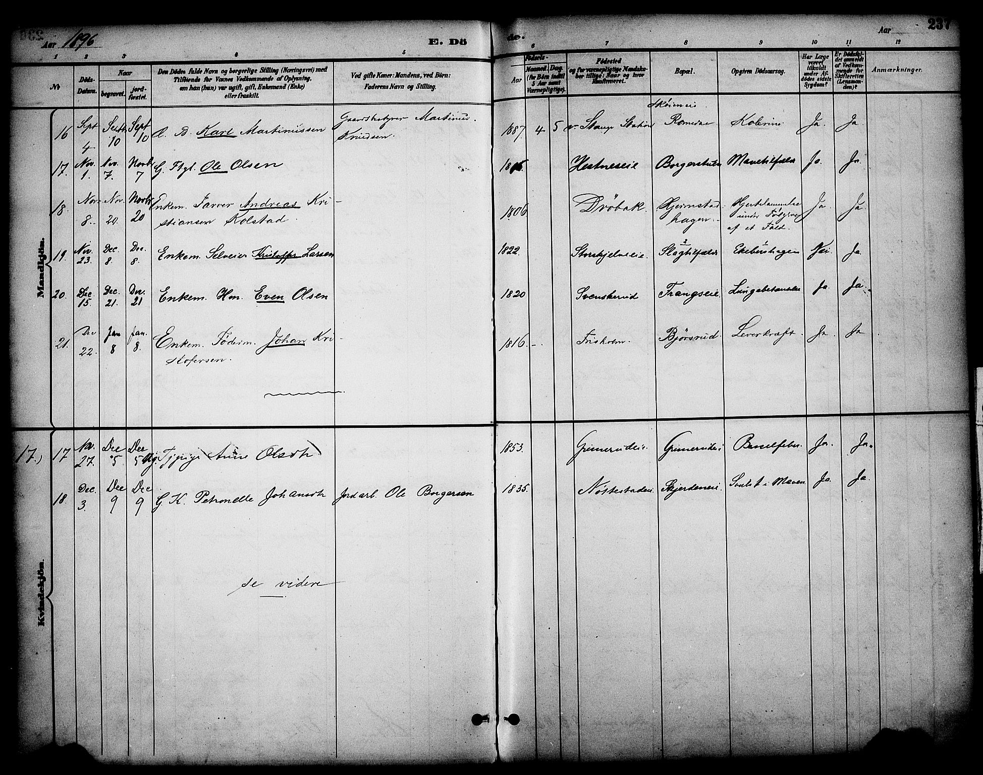 Stange prestekontor, AV/SAH-PREST-002/K/L0020: Parish register (official) no. 20, 1894-1905, p. 237