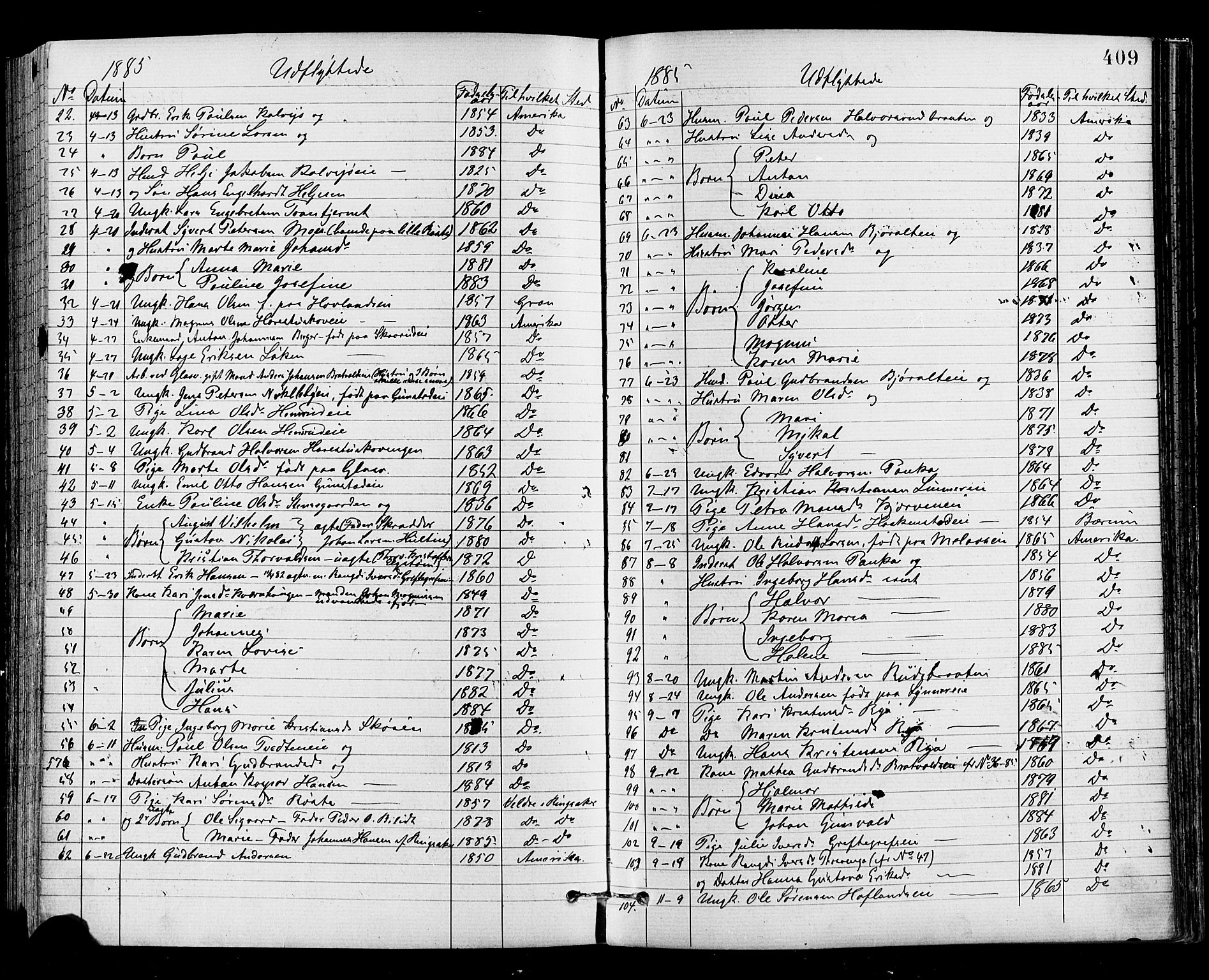 Jevnaker prestekontor, AV/SAH-PREST-116/H/Ha/Haa/L0008: Parish register (official) no. 8, 1877-1890, p. 409