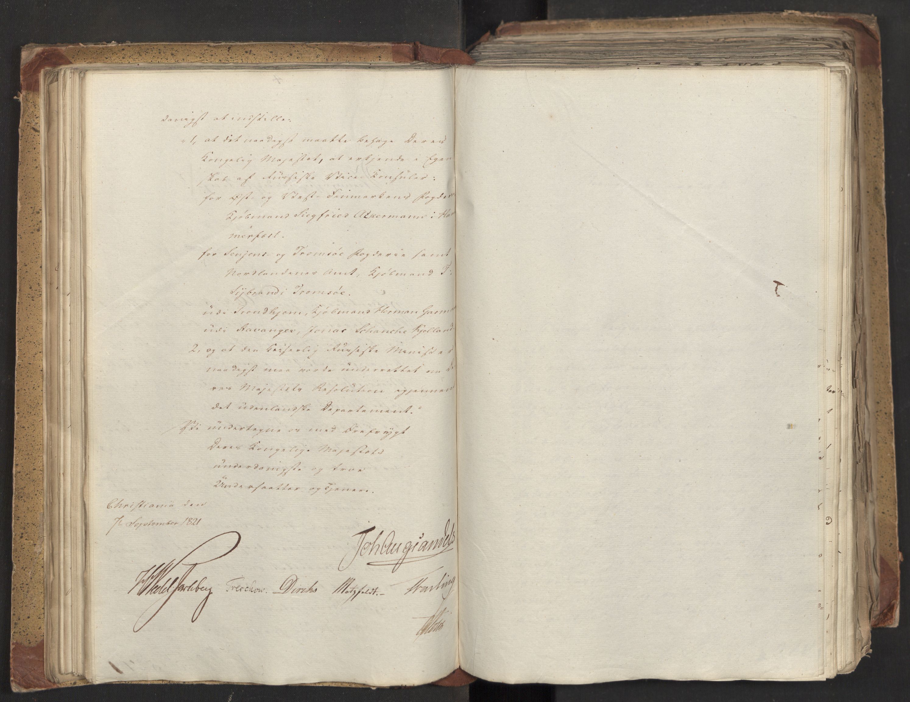 Statsrådsavdelingen i Stockholm, RA/S-1003/D/Da/L0027: Regjeringsinnstillinger nr. 5275-5436, 1821, p. 106