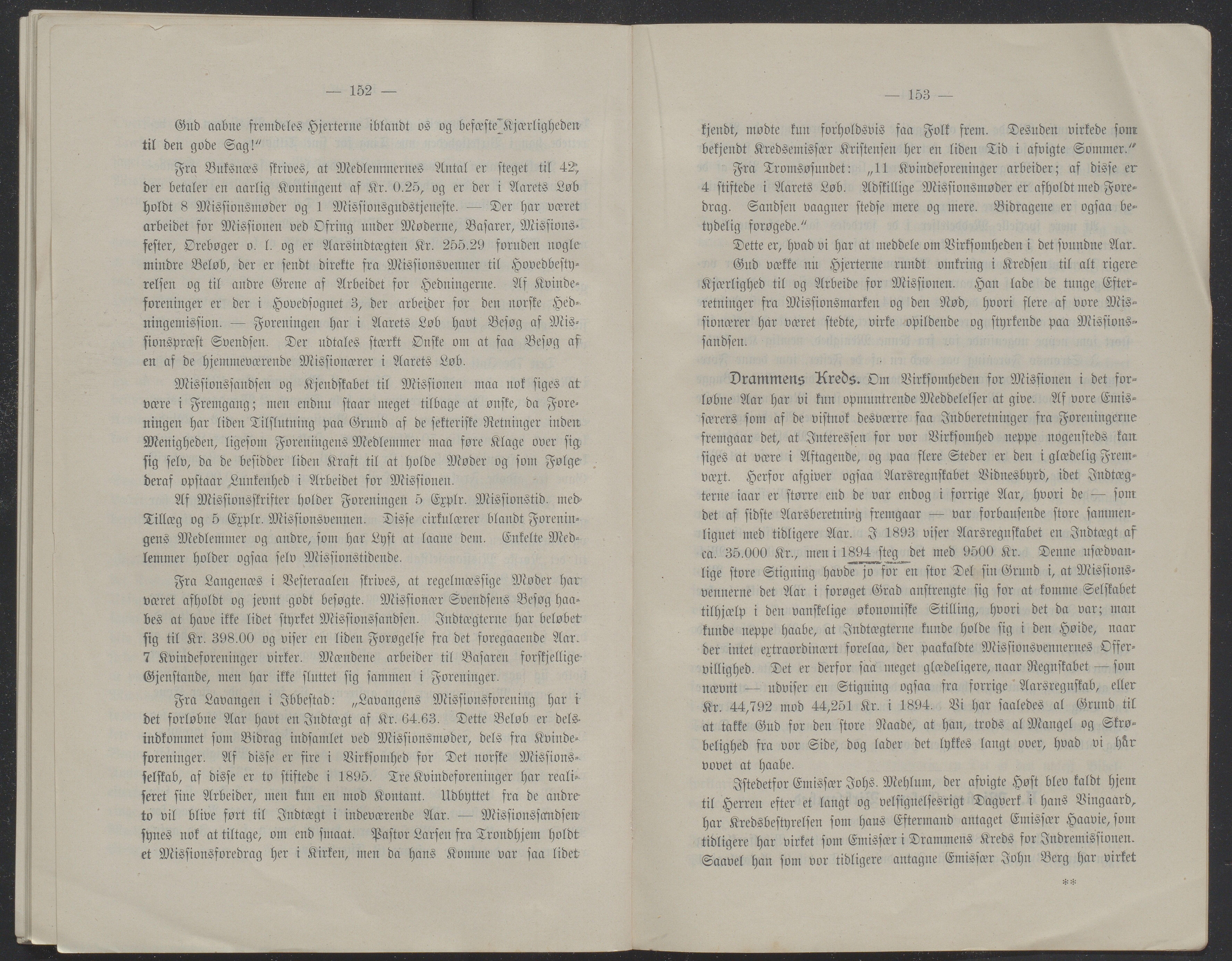 Det Norske Misjonsselskap - hovedadministrasjonen, VID/MA-A-1045/D/Db/Dba/L0339/0007: Beretninger, Bøker, Skrifter o.l   / Årsberetninger. Heftet. 54. , 1896, p. 152-153