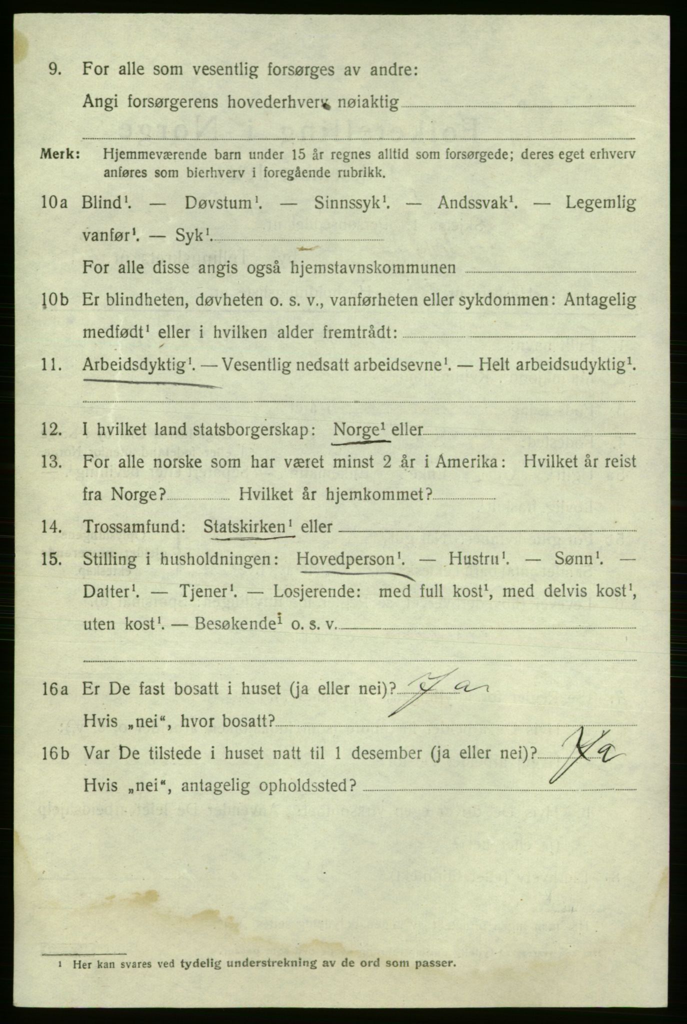 SAO, 1920 census for Fredrikshald, 1920, p. 27296