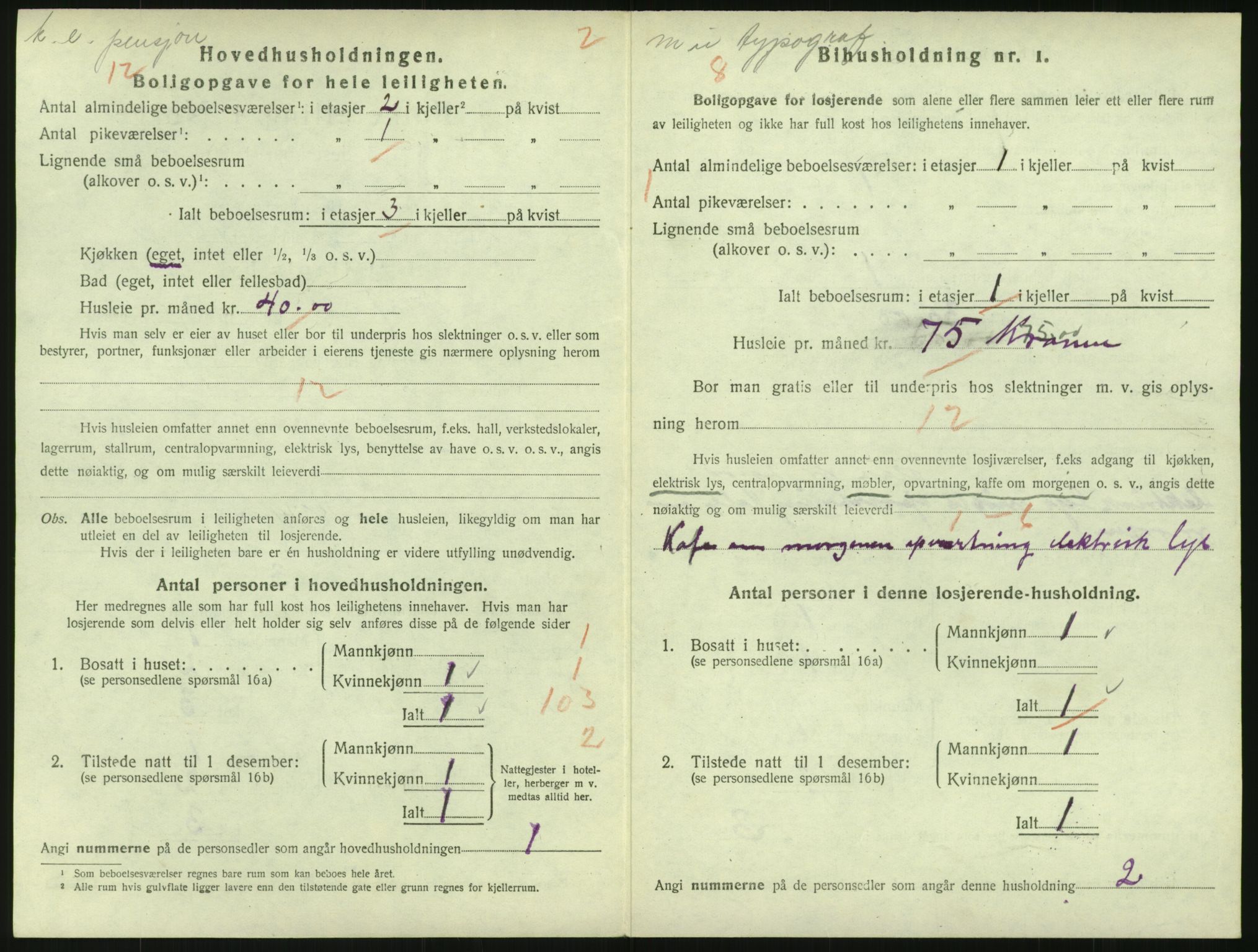 SAO, 1920 census for Kristiania, 1920, p. 99294