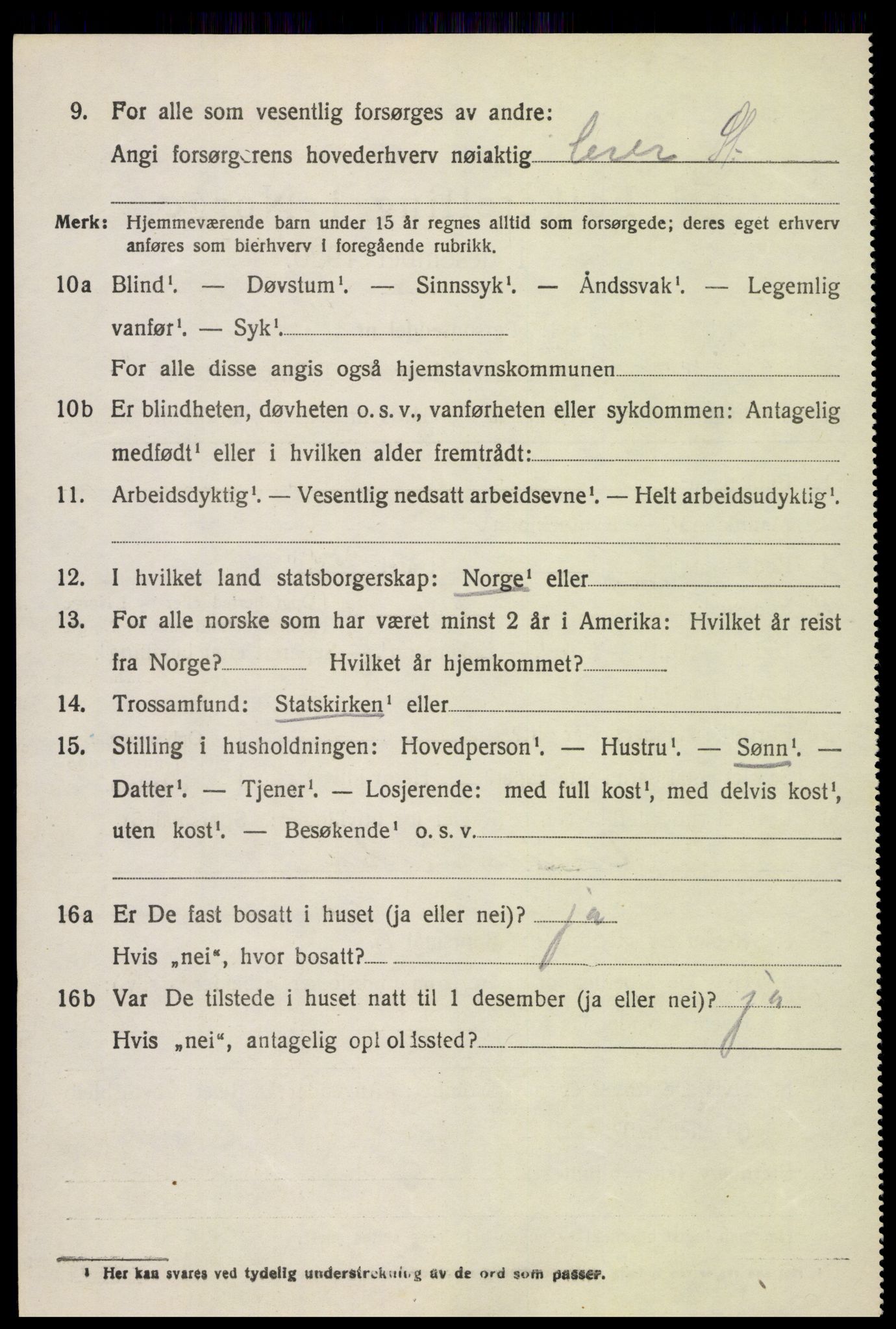 SAH, 1920 census for Vestre Gausdal, 1920, p. 3678