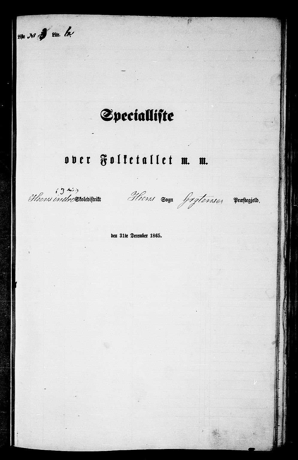 RA, 1865 census for Grytten, 1865, p. 59