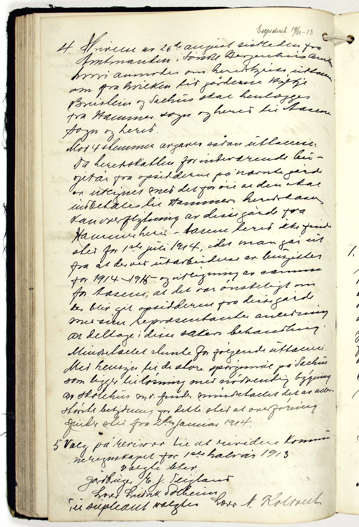 Åsane kommune. Formannskapet, BBA/A-1252/A, 1909-1916, p. 66b