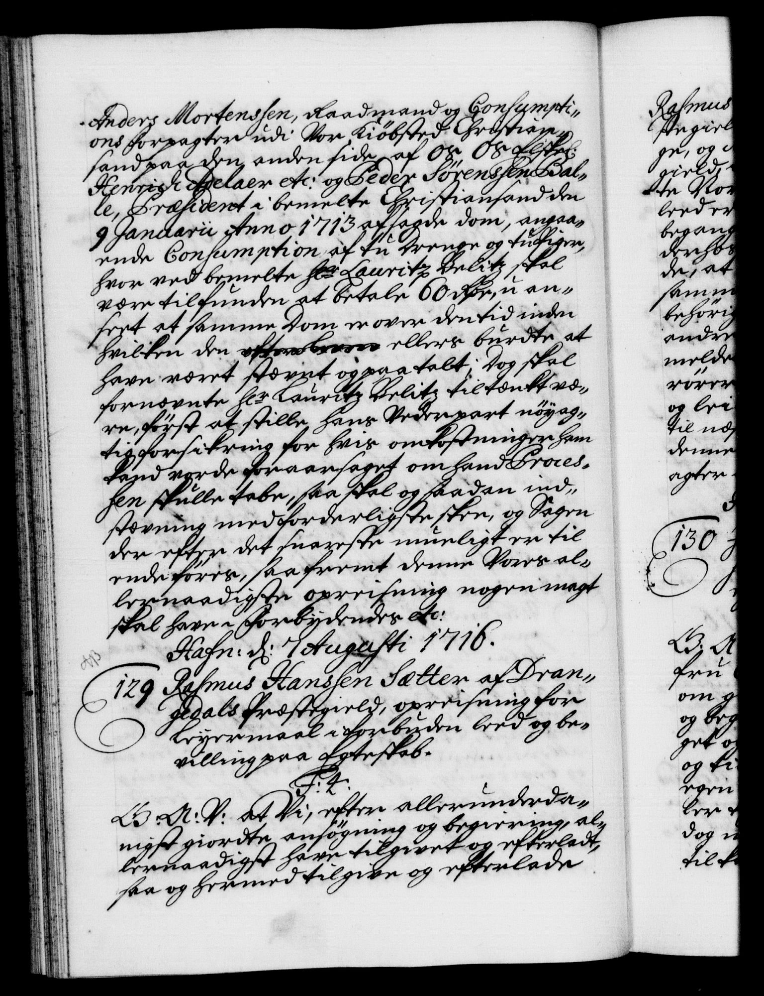 Danske Kanselli 1572-1799, RA/EA-3023/F/Fc/Fca/Fcaa/L0022: Norske registre, 1716-1719, p. 64b