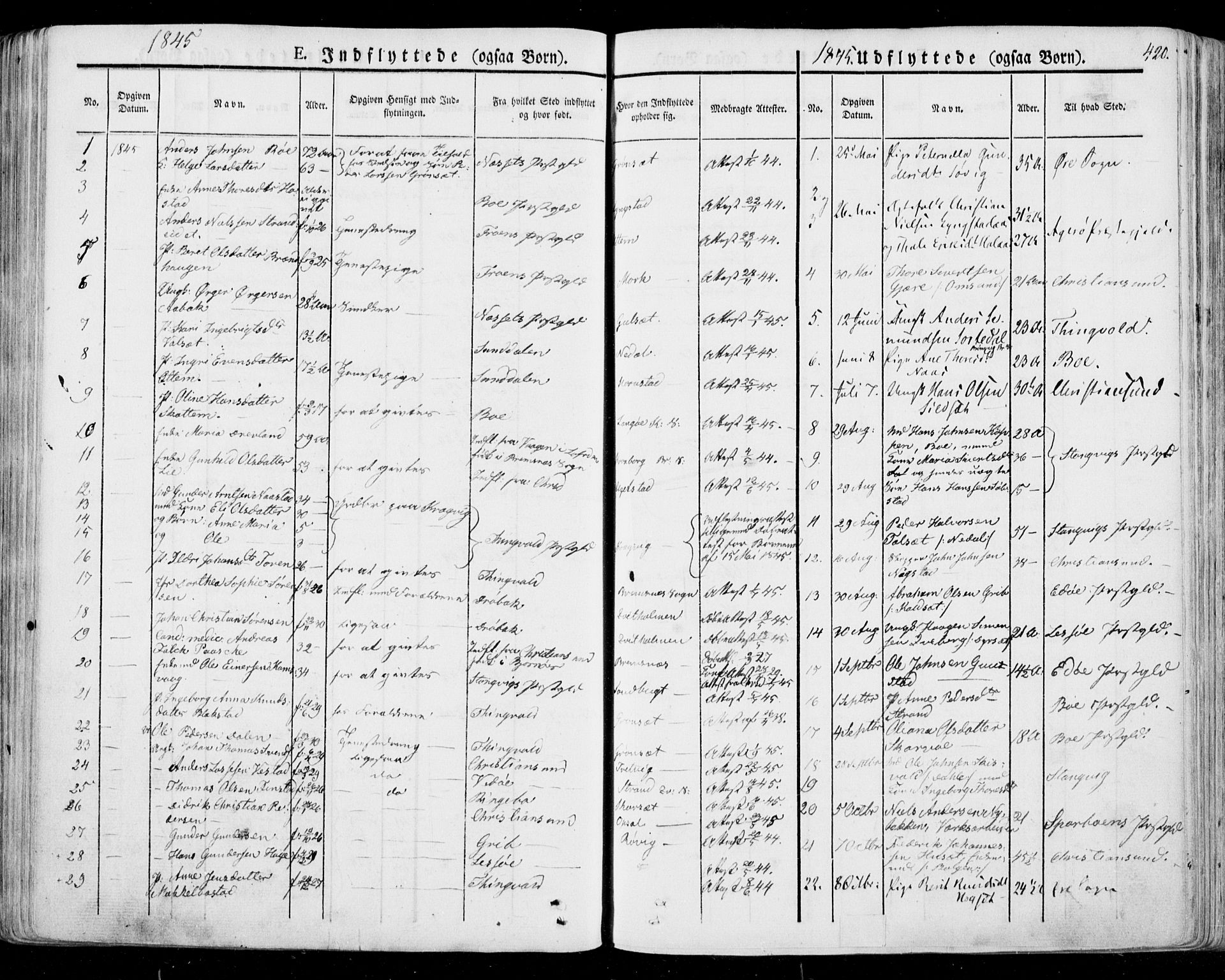 Ministerialprotokoller, klokkerbøker og fødselsregistre - Møre og Romsdal, SAT/A-1454/568/L0803: Parish register (official) no. 568A10, 1830-1853, p. 420