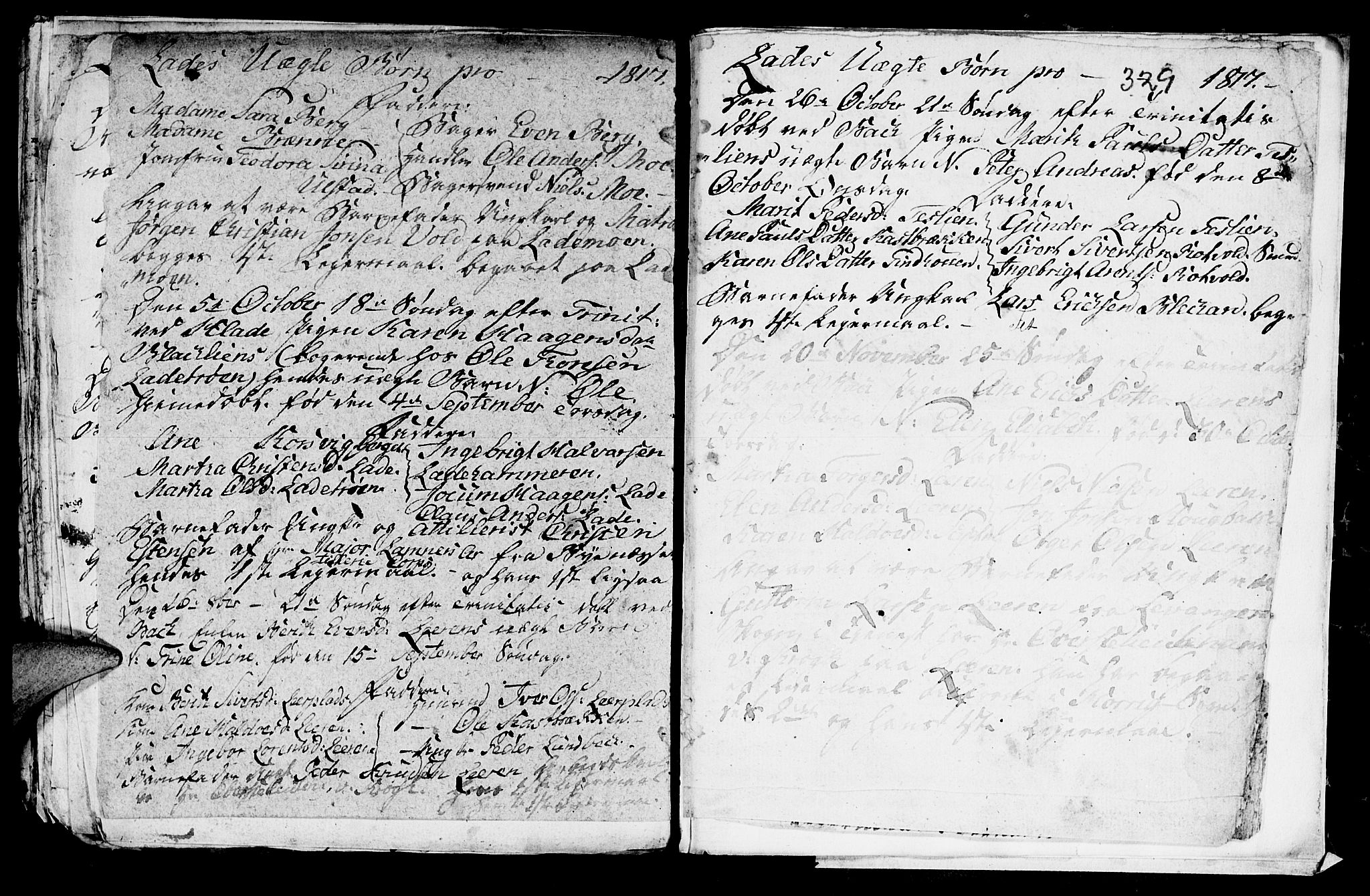 Ministerialprotokoller, klokkerbøker og fødselsregistre - Sør-Trøndelag, SAT/A-1456/606/L0305: Parish register (copy) no. 606C01, 1757-1819, p. 329