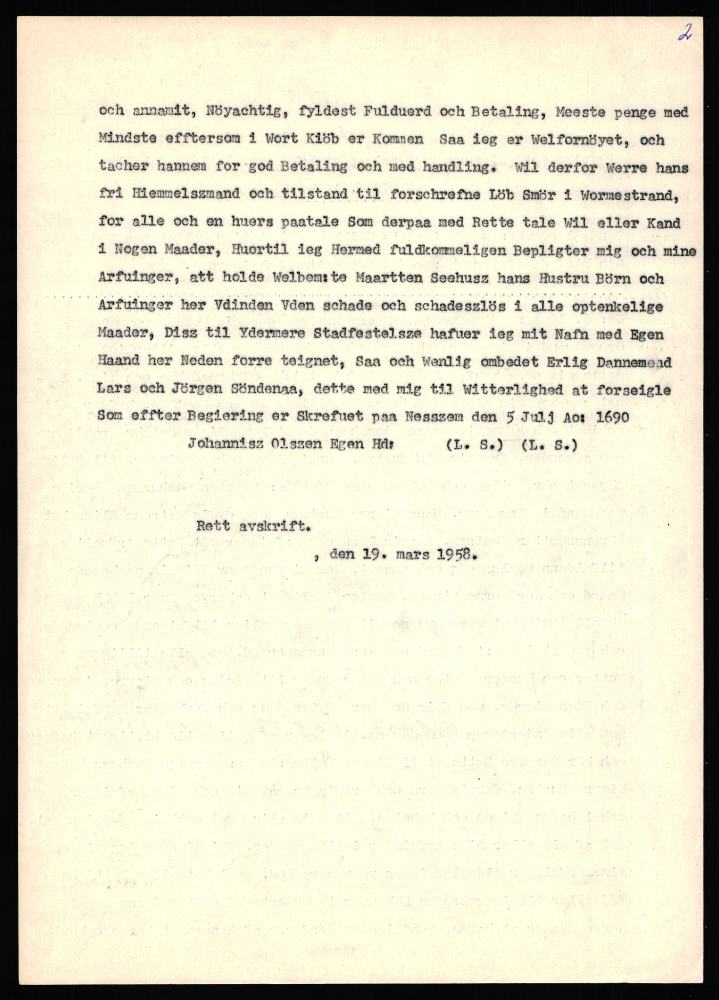 Statsarkivet i Stavanger, SAST/A-101971/03/Y/Yj/L0096: Avskrifter sortert etter gårdsnavn: Vistad - Vågen søndre, 1750-1930, p. 287