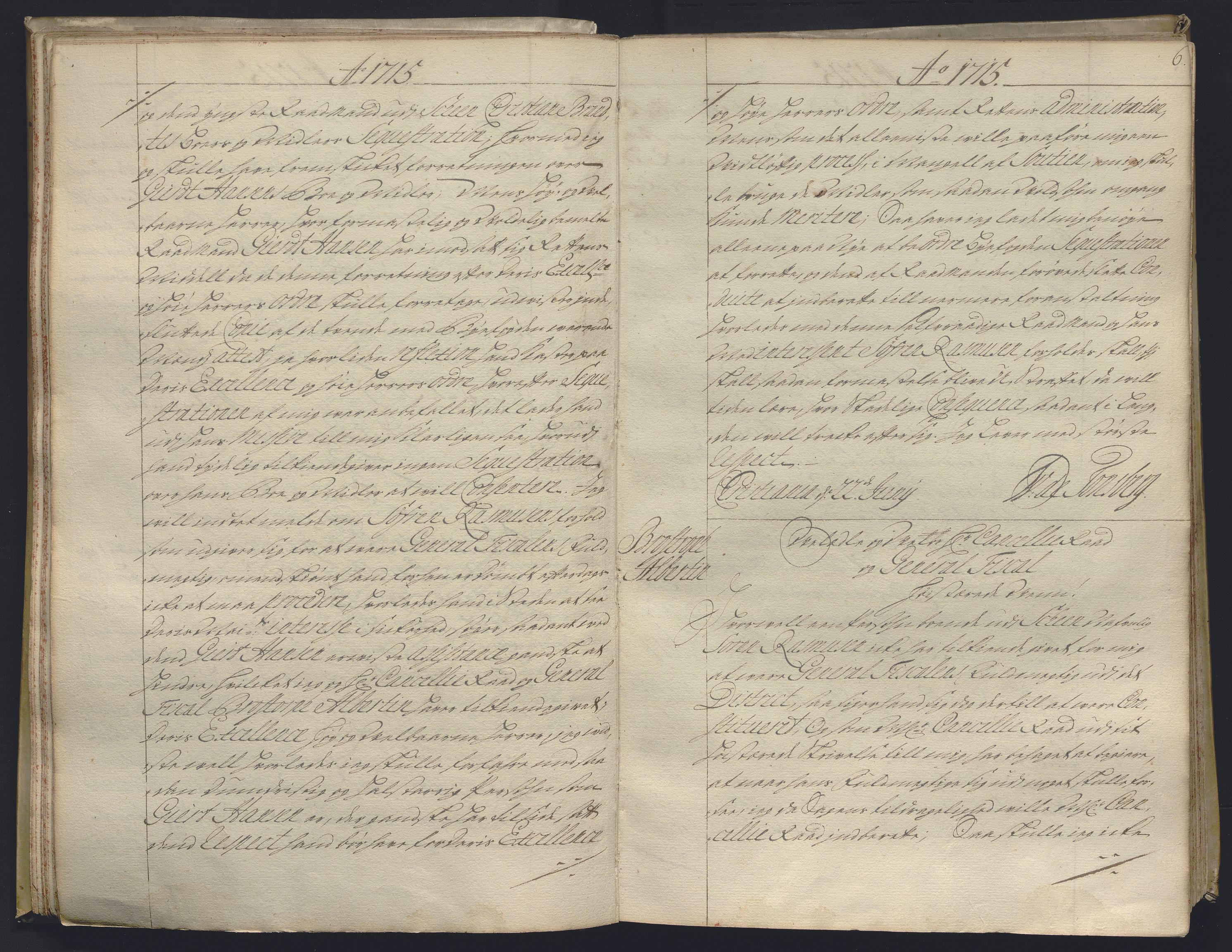 Kristiania stiftamt, AV/SAO-A-10386/B/Ba/L0004: Kopibok, 1715-1717, p. 5b-6a