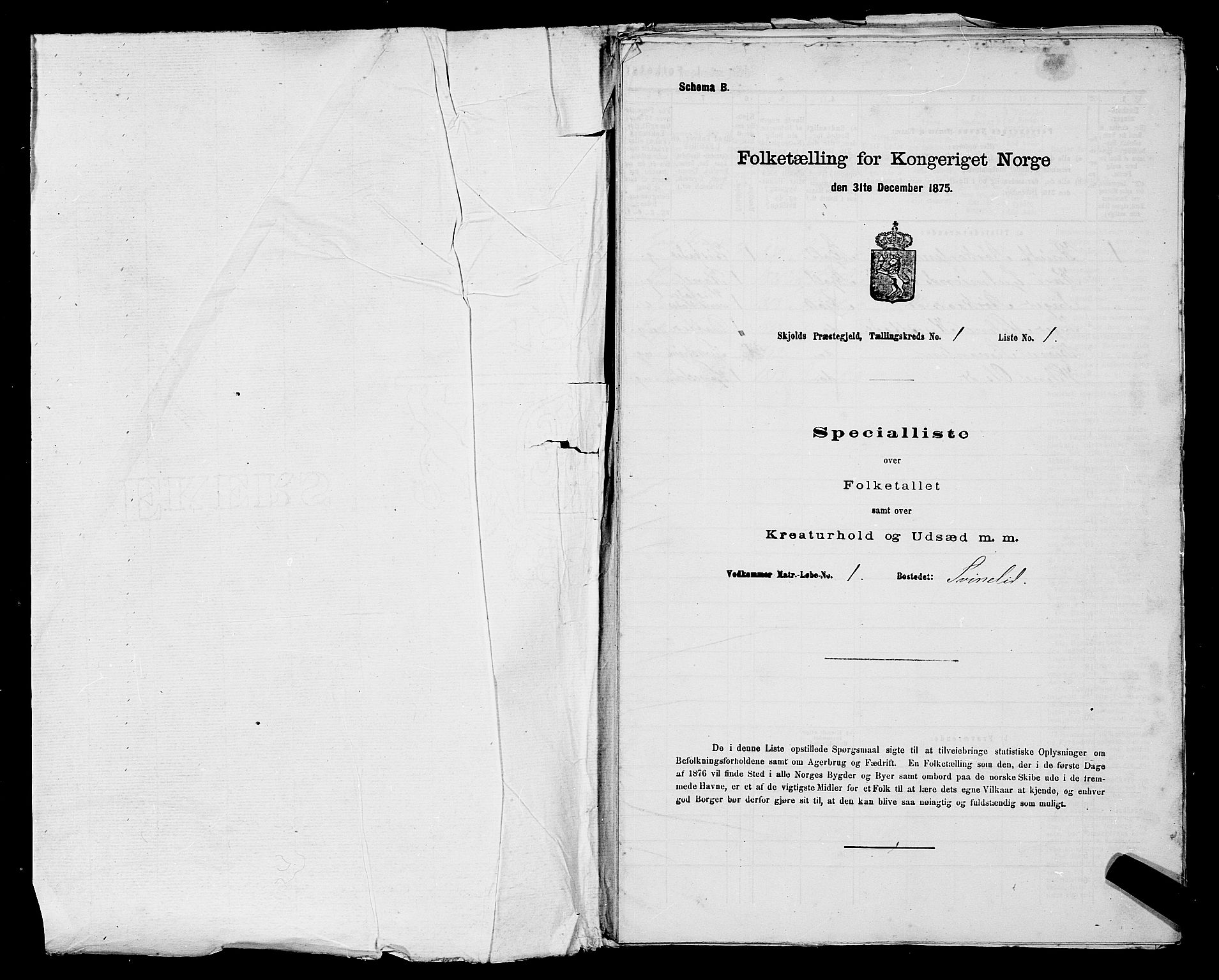 SAST, 1875 census for 1154P Skjold, 1875, p. 54