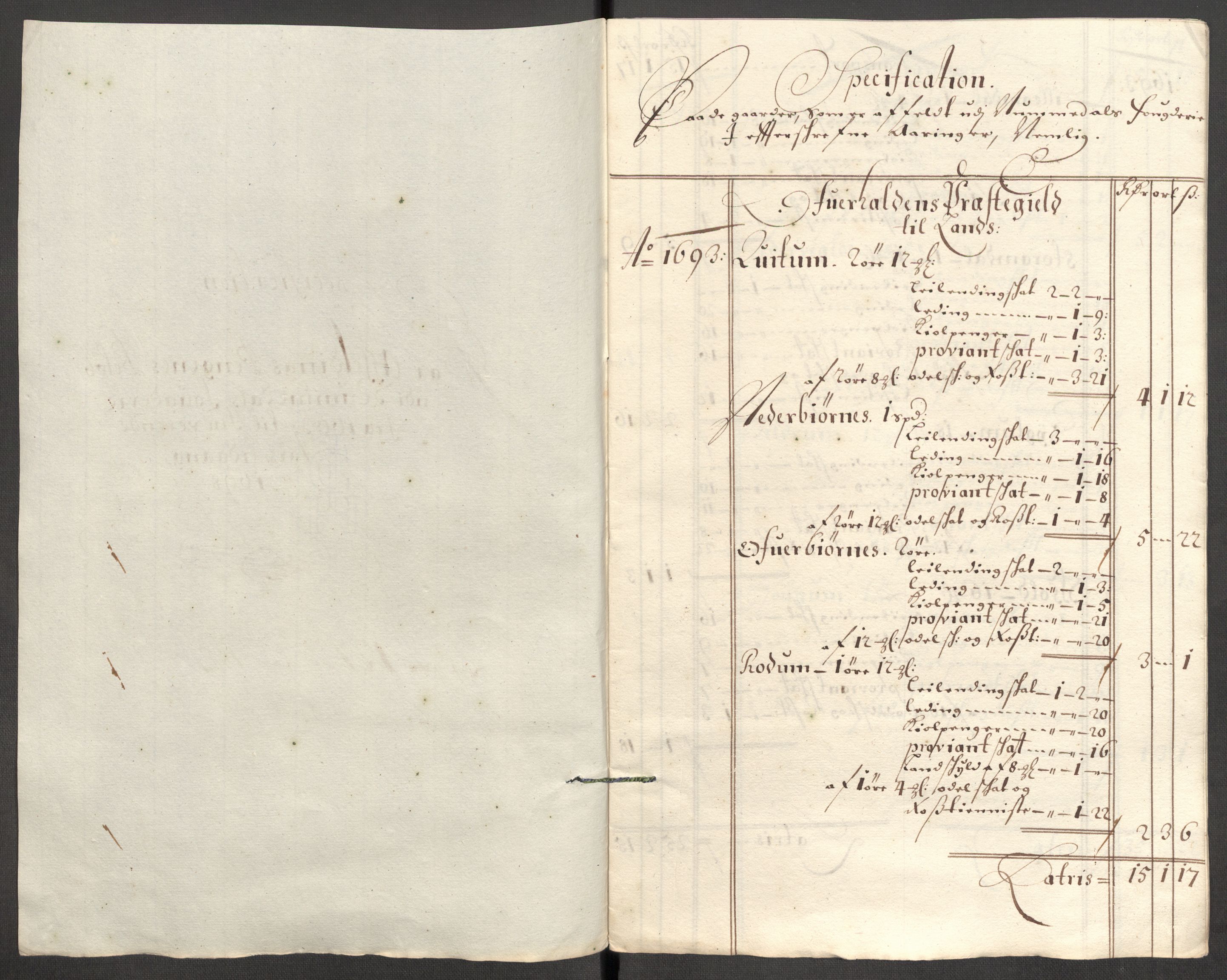 Rentekammeret inntil 1814, Reviderte regnskaper, Fogderegnskap, RA/EA-4092/R64/L4425: Fogderegnskap Namdal, 1696-1698, p. 458
