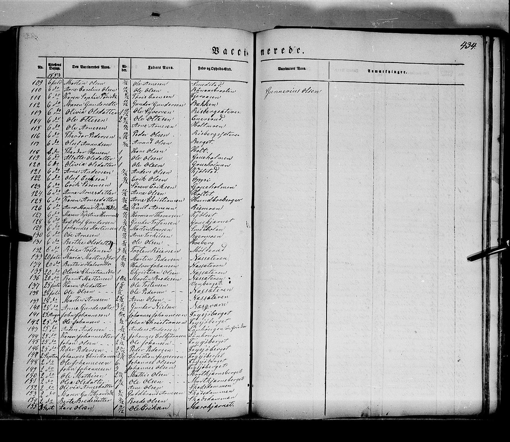 Grue prestekontor, AV/SAH-PREST-036/H/Ha/Haa/L0008: Parish register (official) no. 8, 1847-1858, p. 434