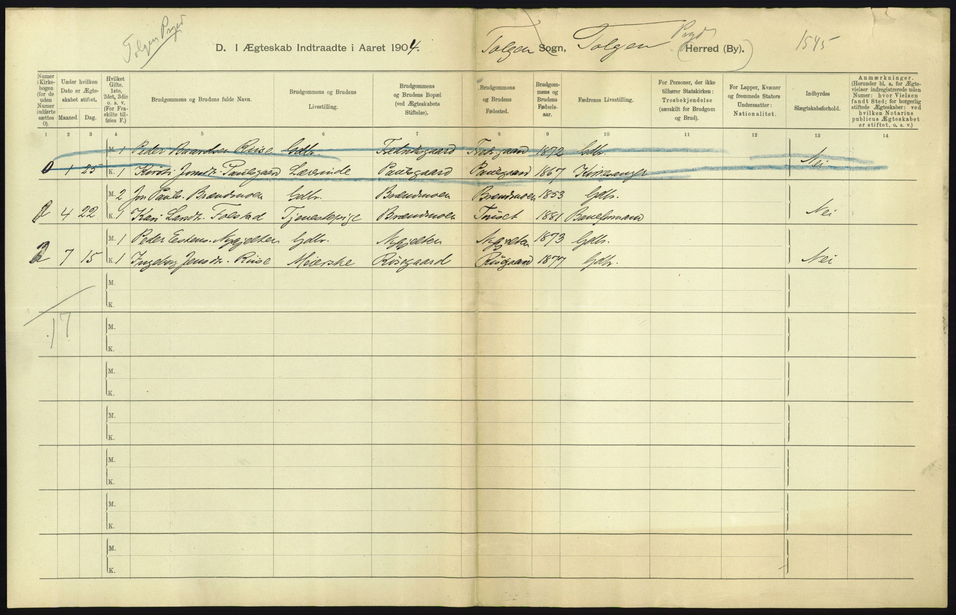 Statistisk sentralbyrå, Sosiodemografiske emner, Befolkning, AV/RA-S-2228/D/Df/Dfa/Dfab/L0005: Hedemarkens amt: Fødte, gifte, døde, 1904, p. 521