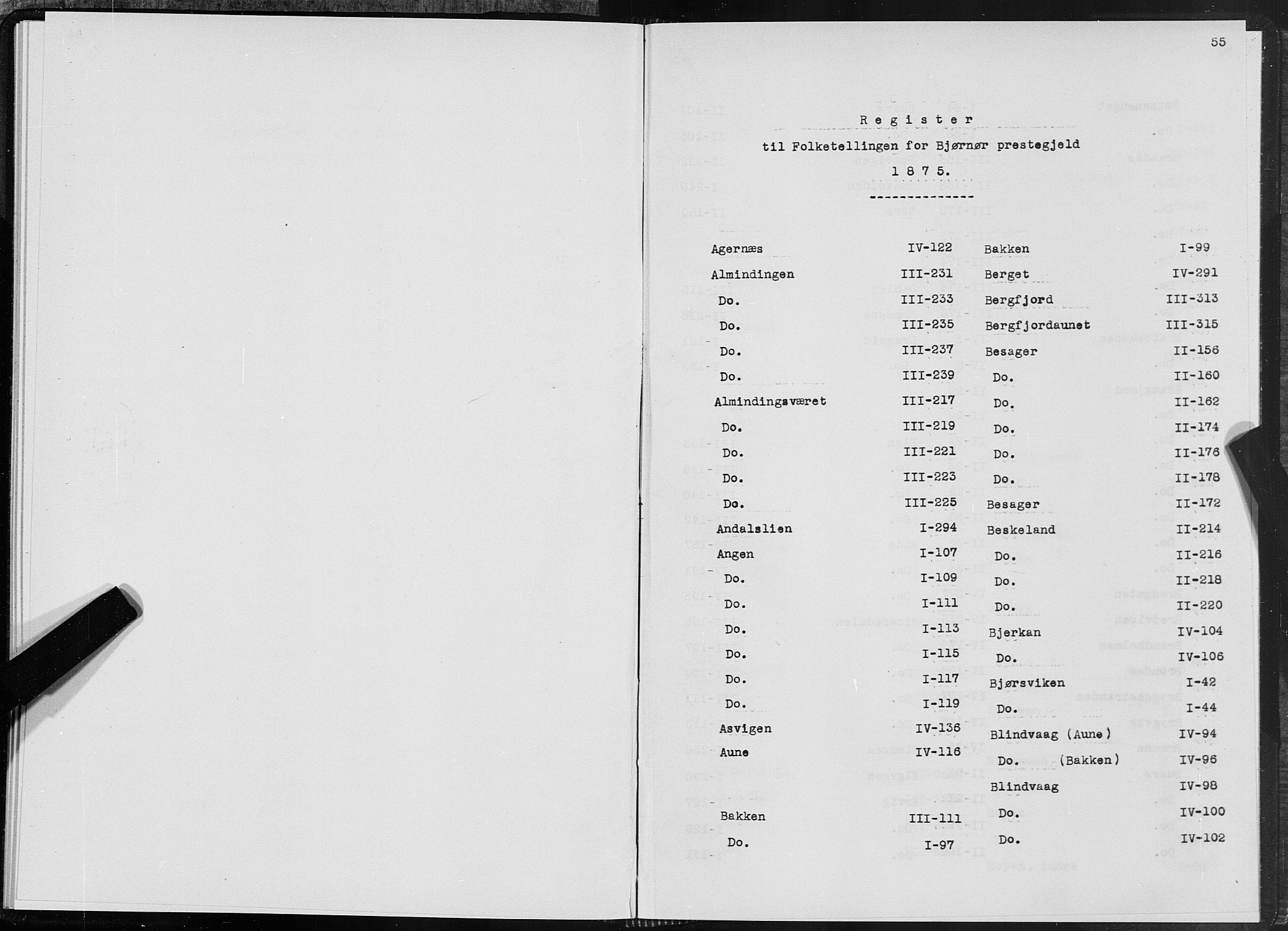 SAT, 1875 census for 1632P Bjørnør, 1875, p. 55