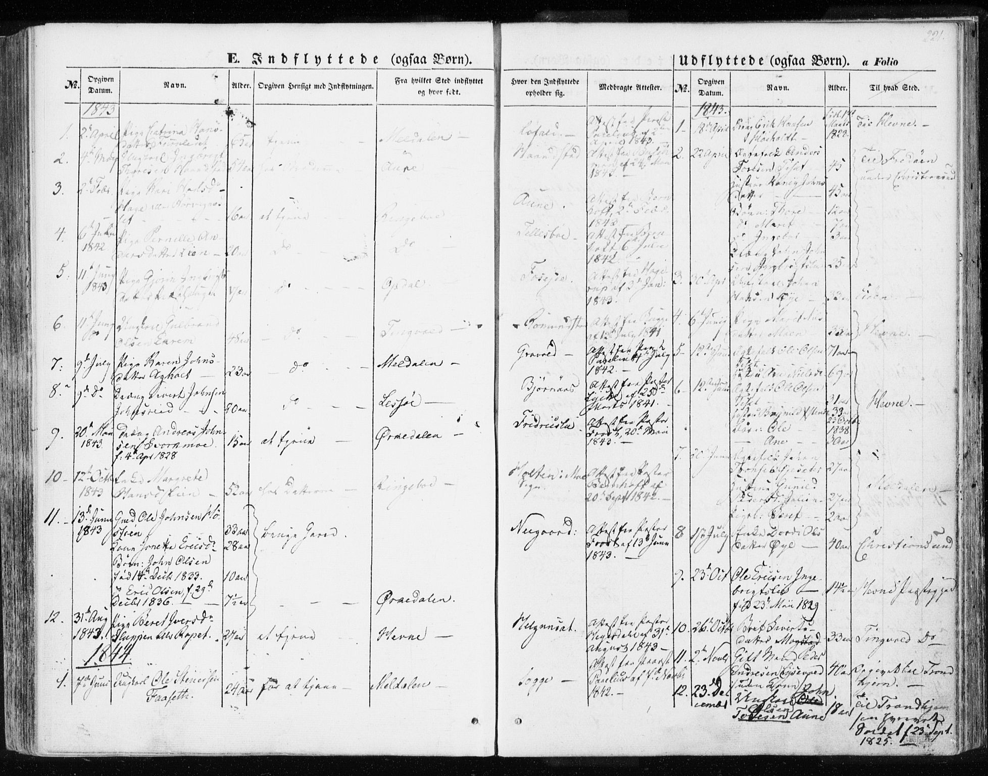 Ministerialprotokoller, klokkerbøker og fødselsregistre - Møre og Romsdal, AV/SAT-A-1454/595/L1043: Parish register (official) no. 595A05, 1843-1851, p. 221