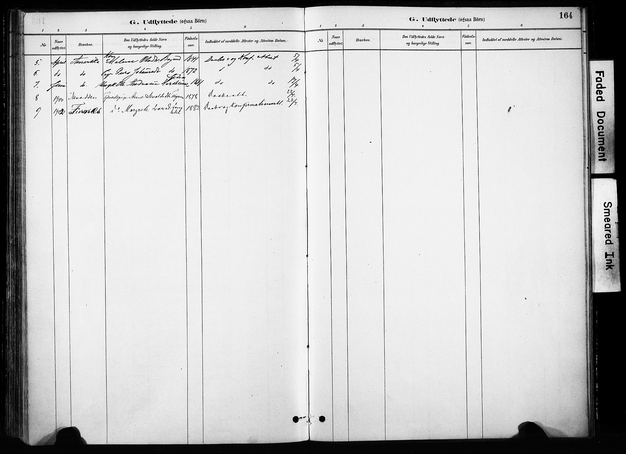 Skjåk prestekontor, SAH/PREST-072/H/Ha/Haa/L0004: Parish register (official) no. 4, 1880-1904, p. 164