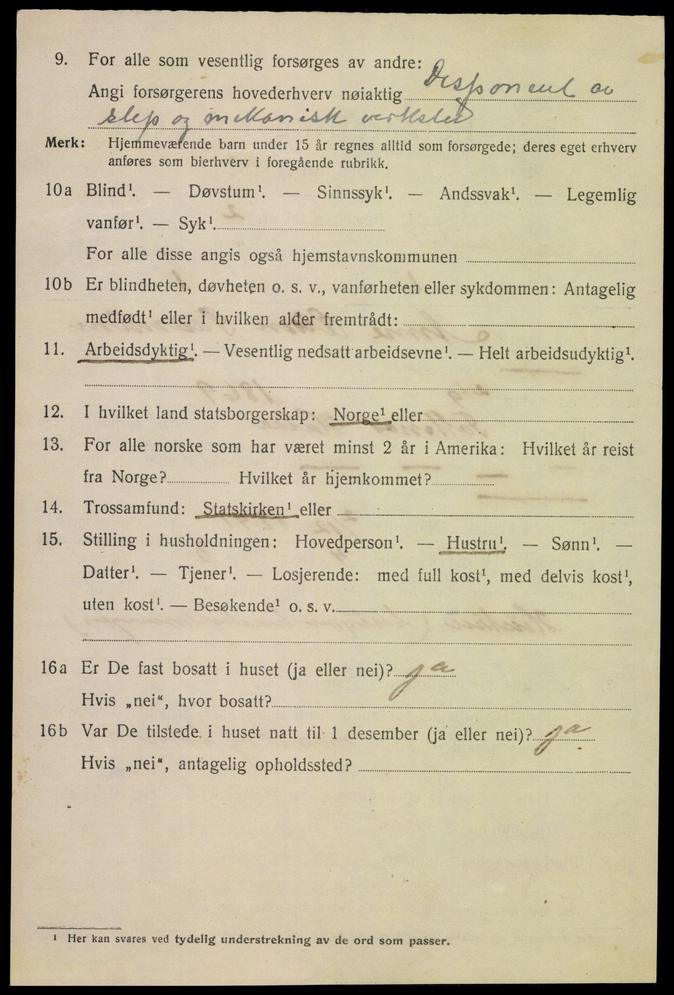 SAK, 1920 census for Mandal, 1920, p. 4088