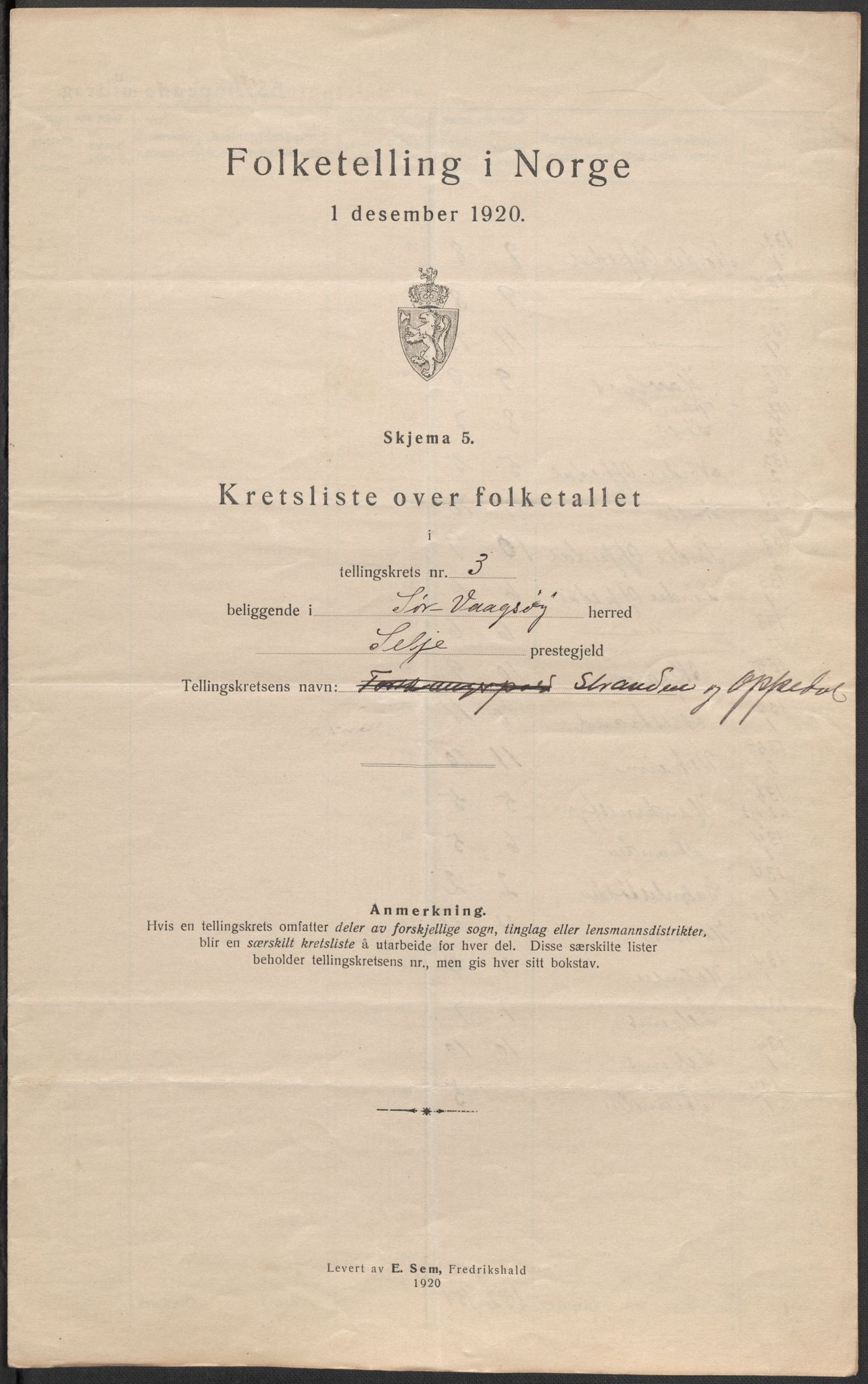 SAB, 1920 census for Sør-Vågsøy, 1920, p. 11