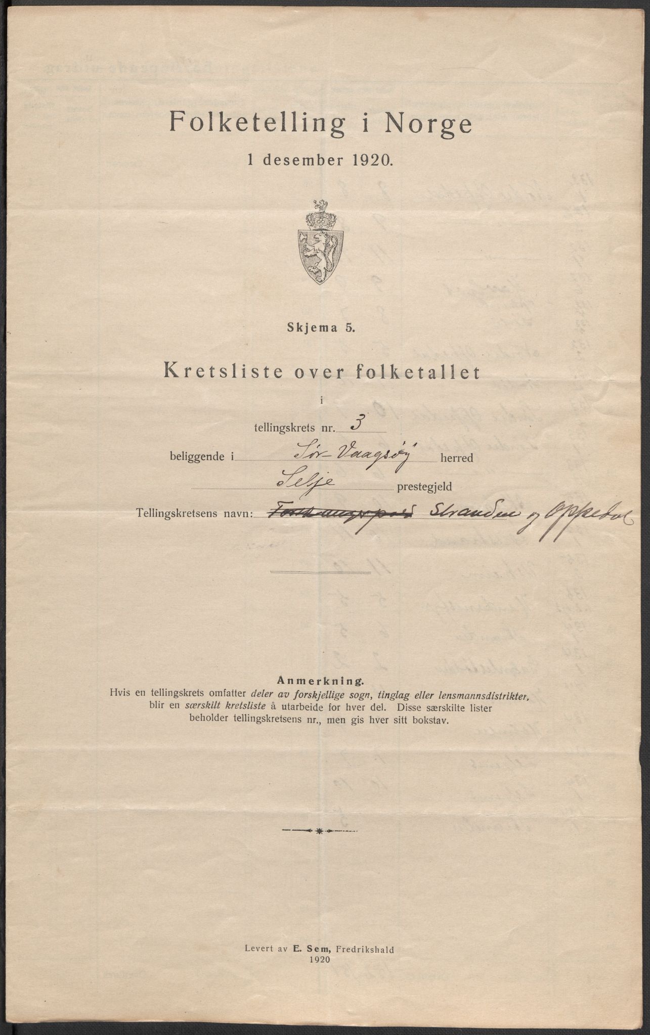 SAB, 1920 census for Sør-Vågsøy, 1920, p. 11