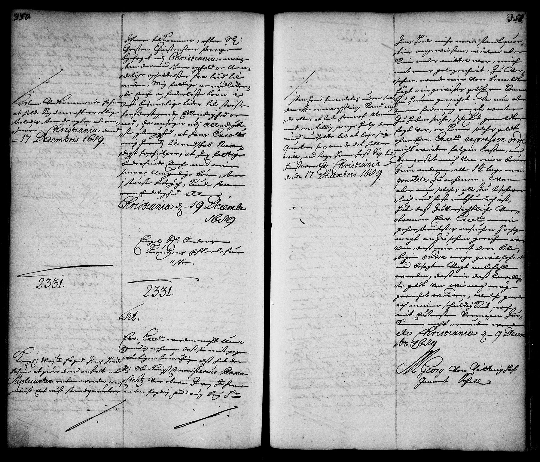 Stattholderembetet 1572-1771, AV/RA-EA-2870/Ae/L0007: Supplikasjons- og resolusjonsprotokoll, 1689-1691, p. 350-351