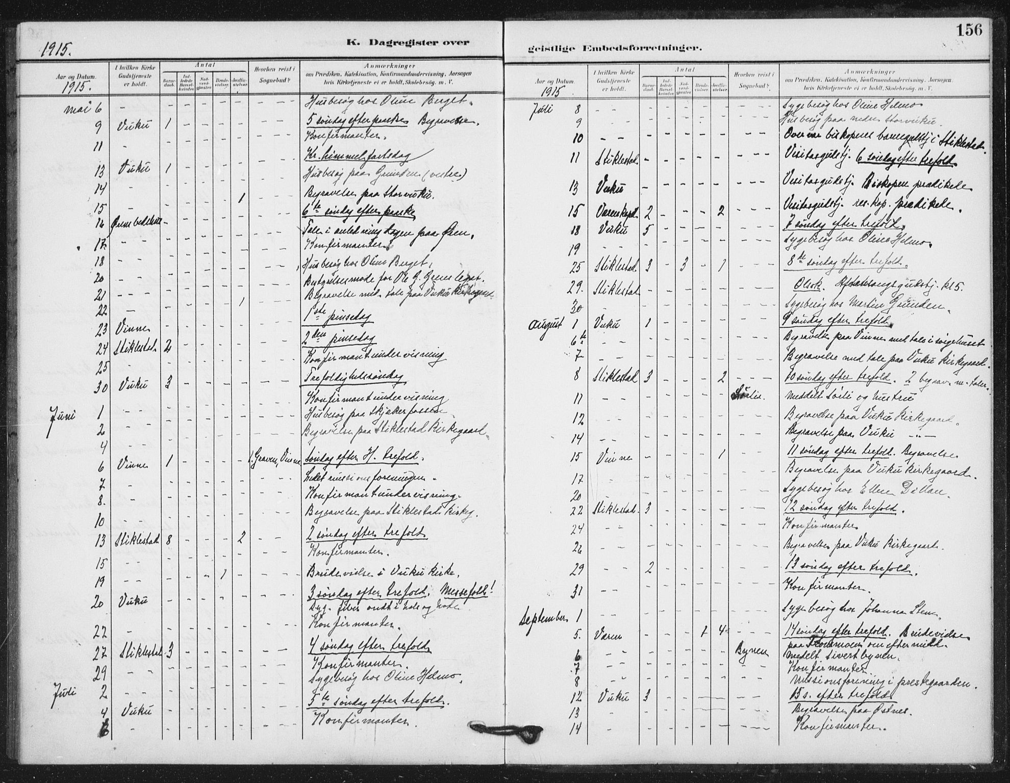 Ministerialprotokoller, klokkerbøker og fødselsregistre - Nord-Trøndelag, SAT/A-1458/724/L0264: Parish register (official) no. 724A02, 1908-1915, p. 156