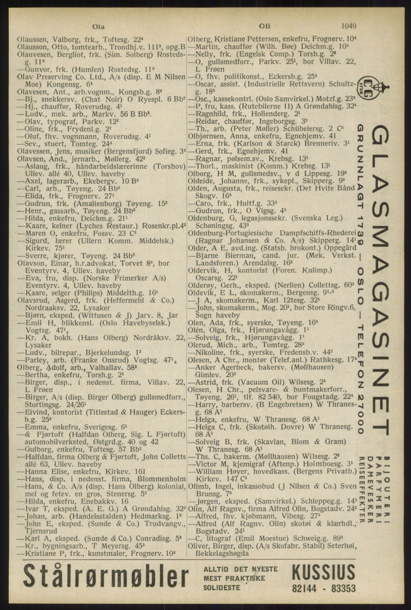 Kristiania/Oslo adressebok, PUBL/-, 1934, p. 1049