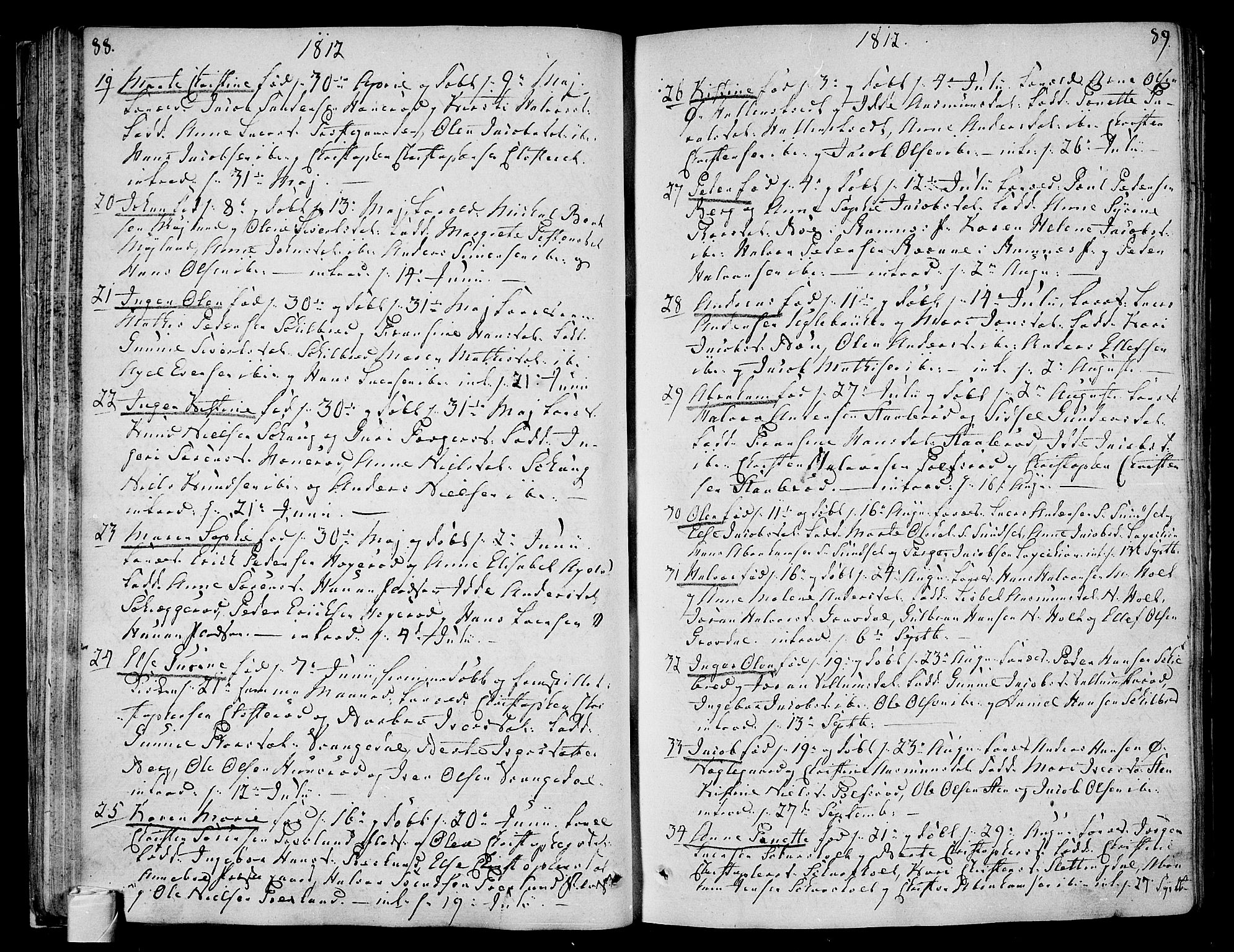 Andebu kirkebøker, AV/SAKO-A-336/F/Fa/L0003: Parish register (official) no. 3 /1, 1803-1828, p. 88-89