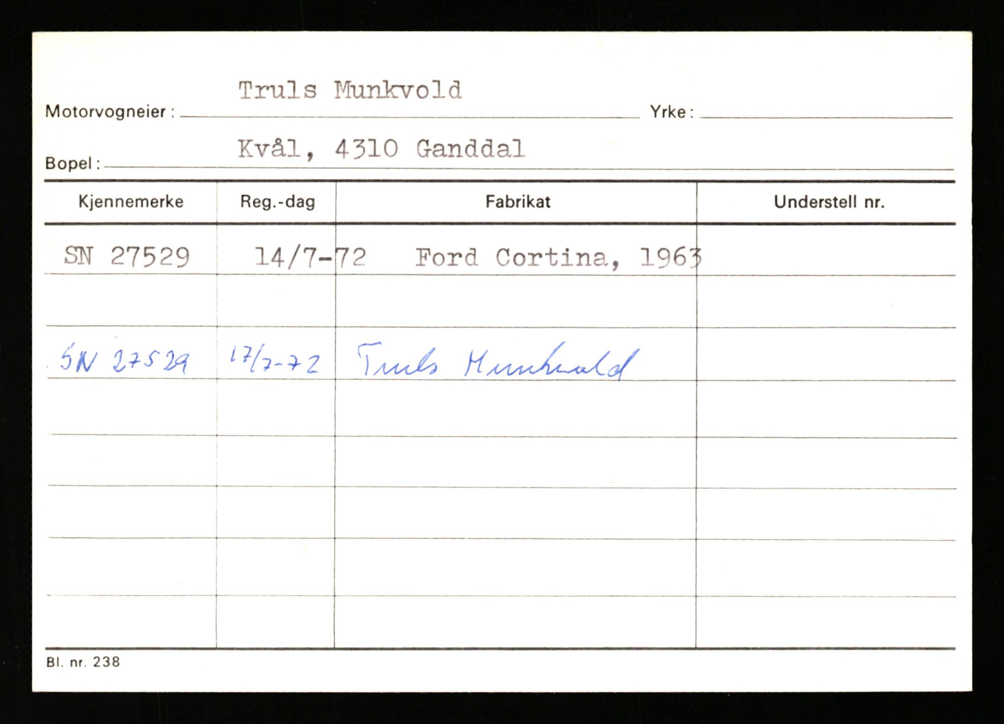 Stavanger trafikkstasjon, AV/SAST-A-101942/0/G/L0005: Registreringsnummer: 23000 - 34245, 1930-1971, p. 1481