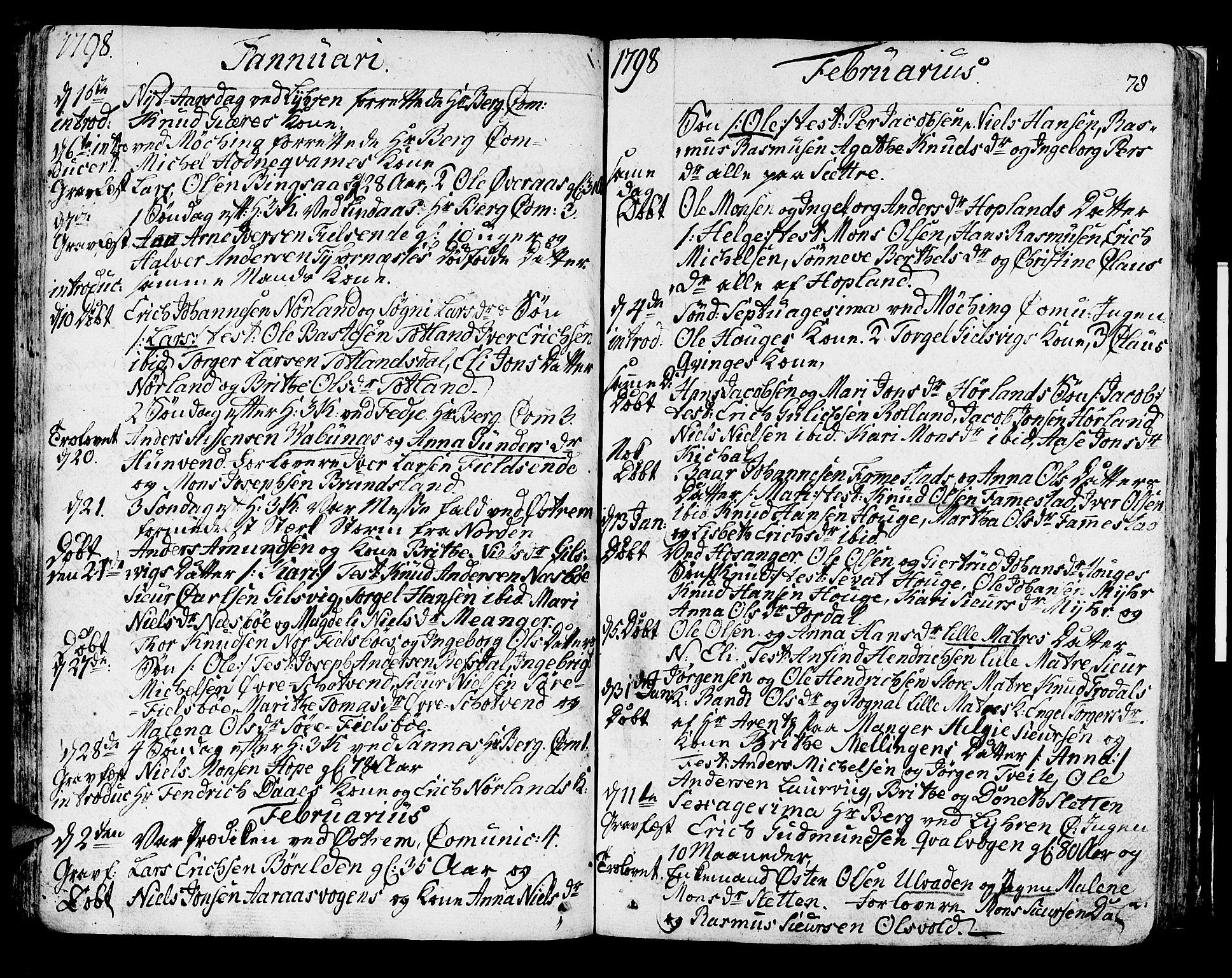 Lindås Sokneprestembete, SAB/A-76701/H/Haa: Parish register (official) no. A 5, 1791-1813, p. 78