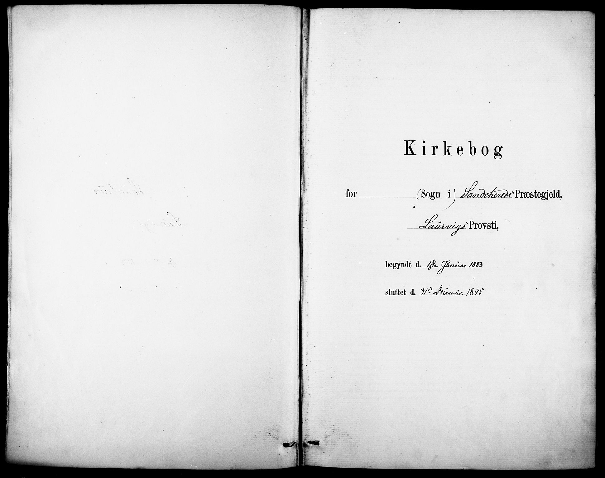 Sandar kirkebøker, AV/SAKO-A-243/F/Fa/L0013: Parish register (official) no. 13, 1883-1895